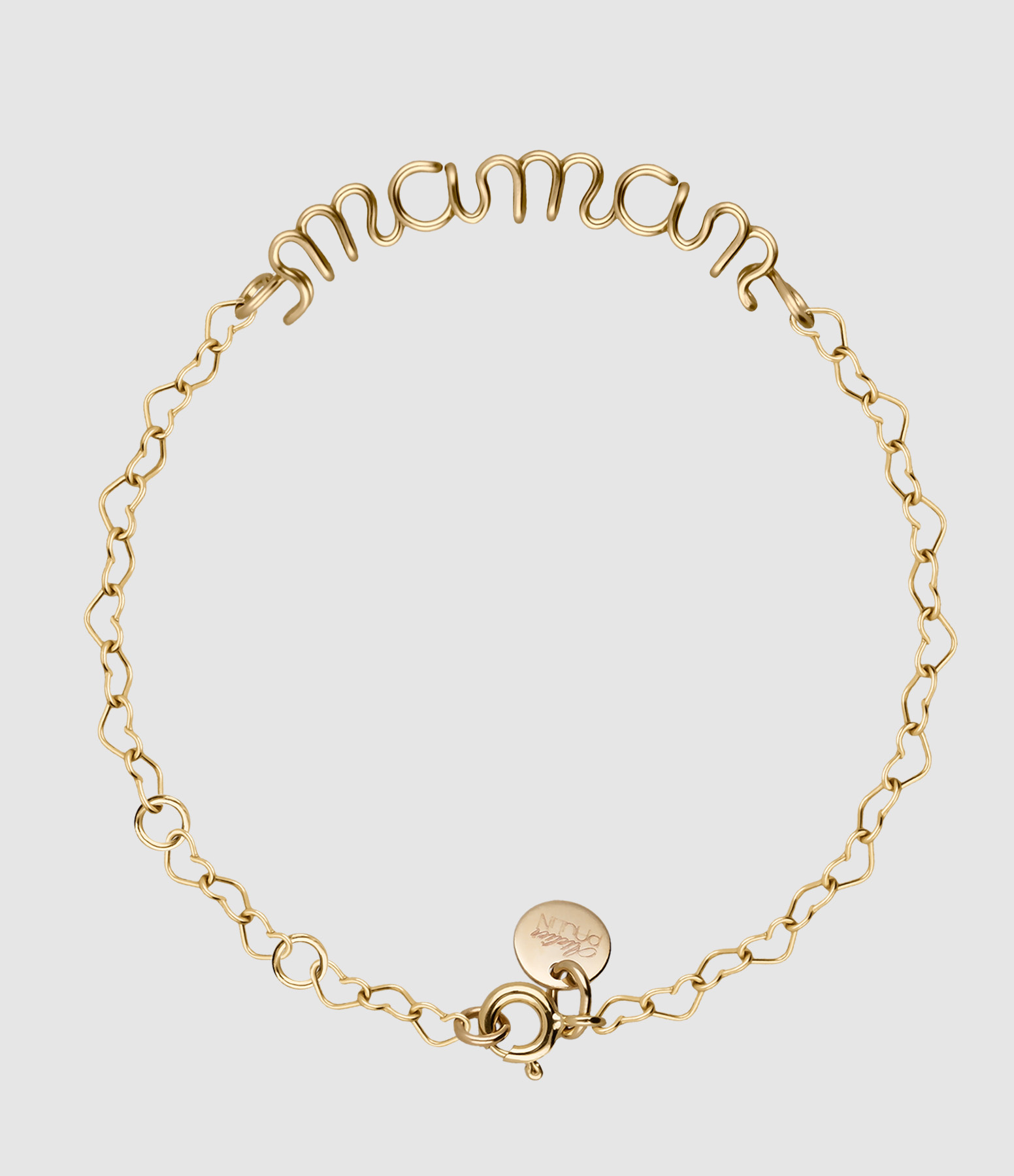 Bracelet Richelieu Chaîne Cœur Maman Gold Filled