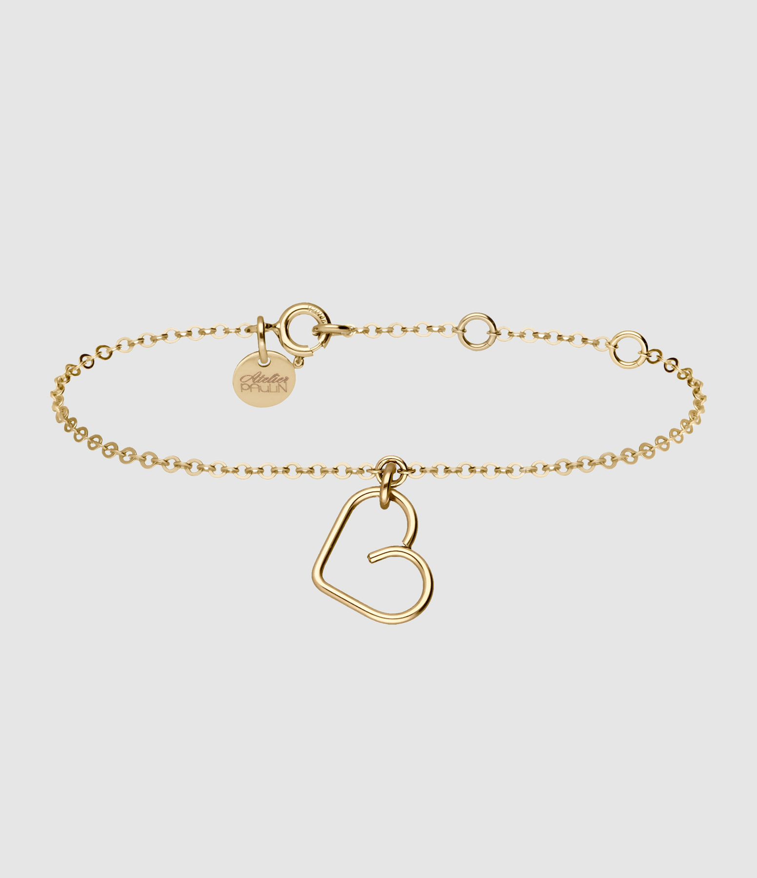 Bracelet Lucky One Cœur Gold Filled, Collection Charms