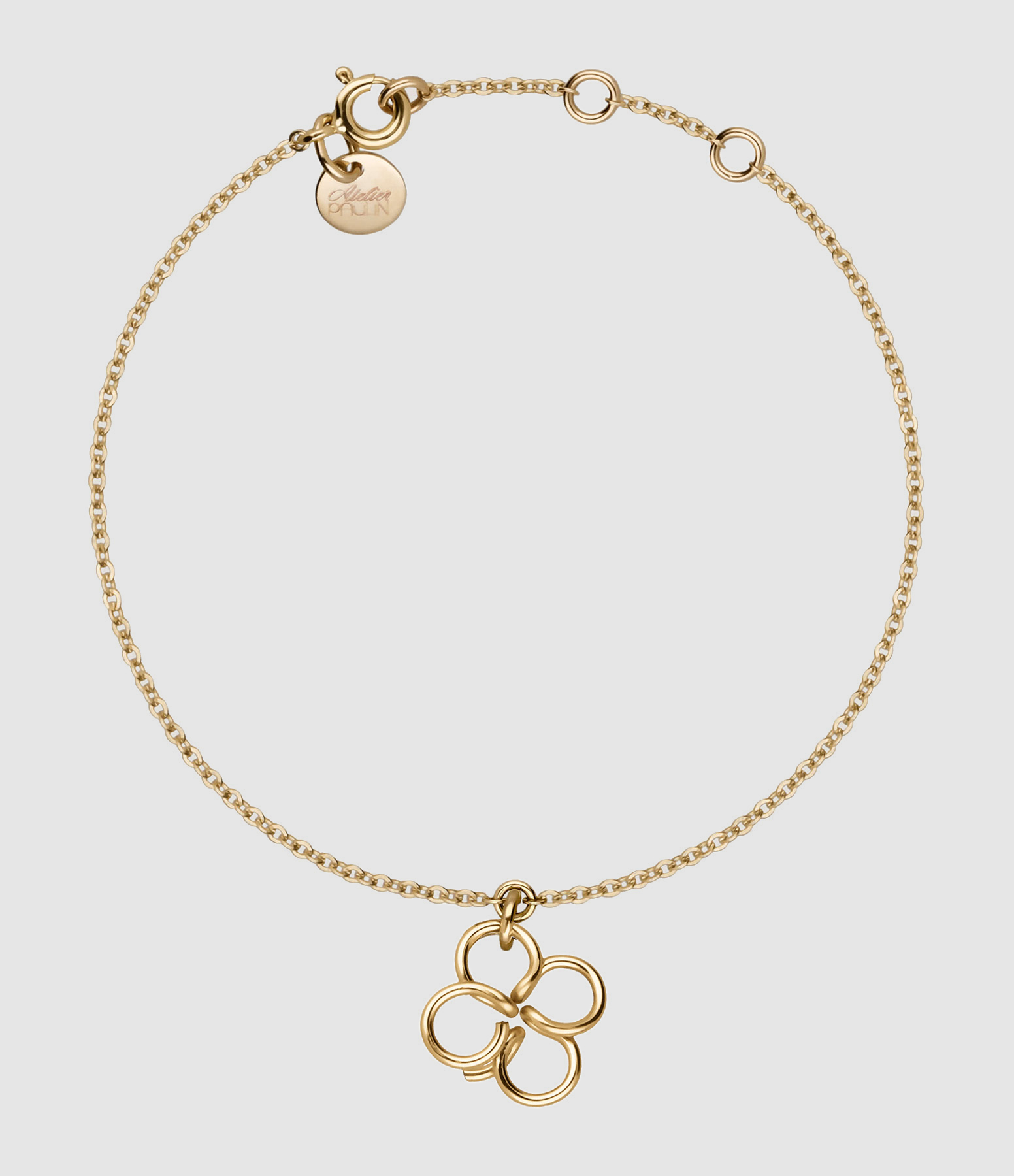 Bracelet Lucky One Trèfle Gold Filled, Collection Charms