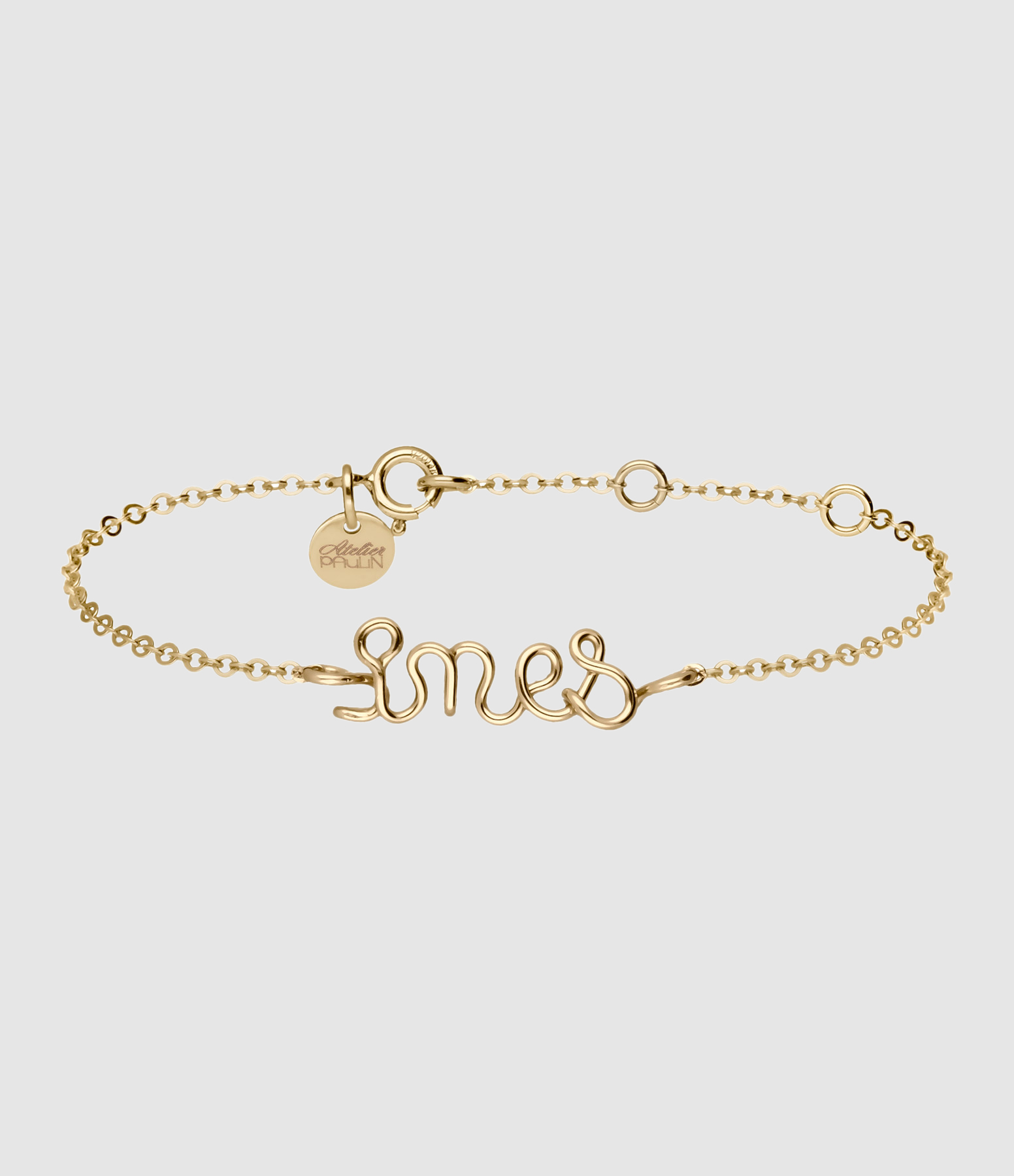 Bracelet Richelieu Gold Filled Jaune, Personnalisable
