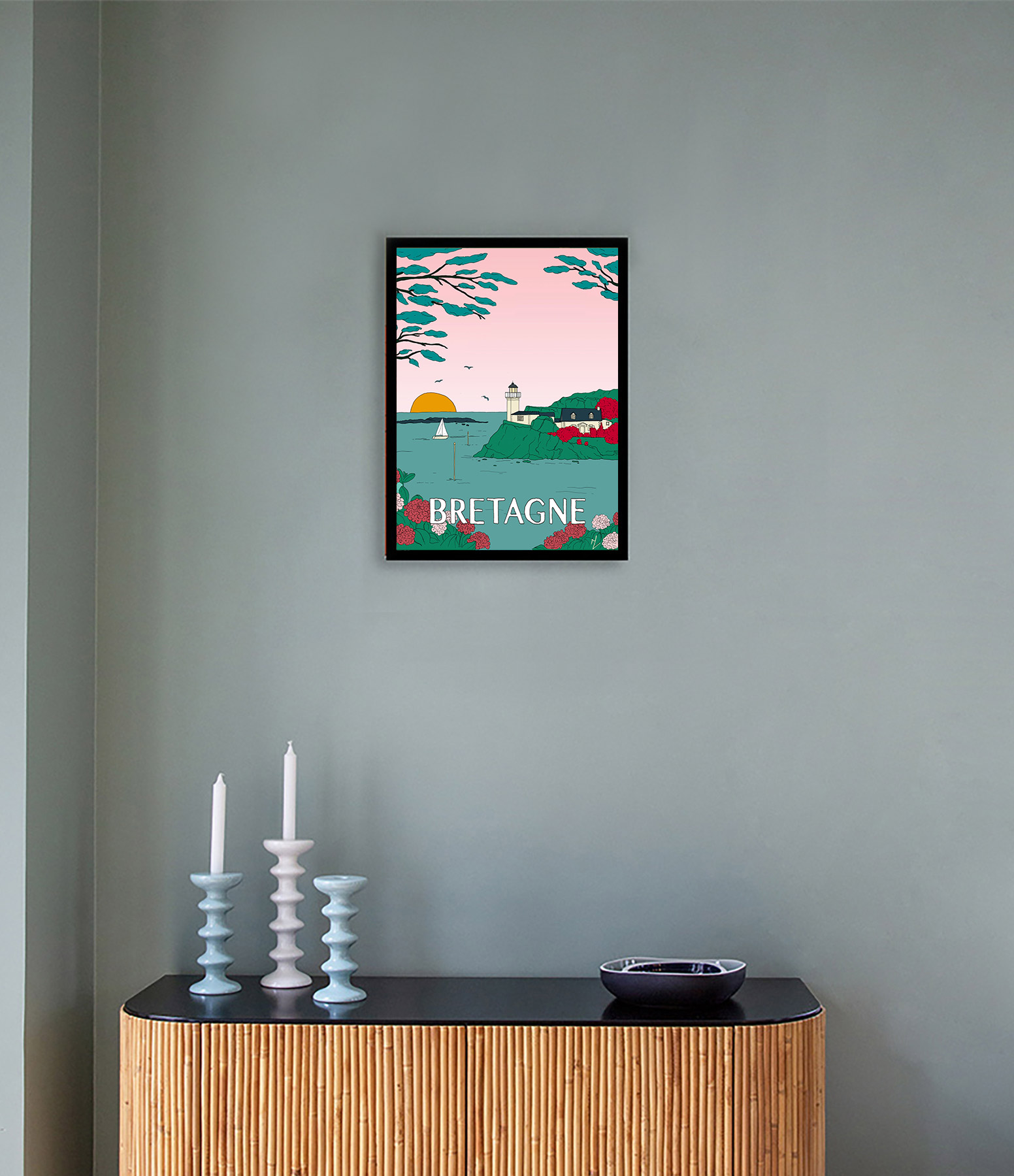 Affiche Bretagne 30x40cm