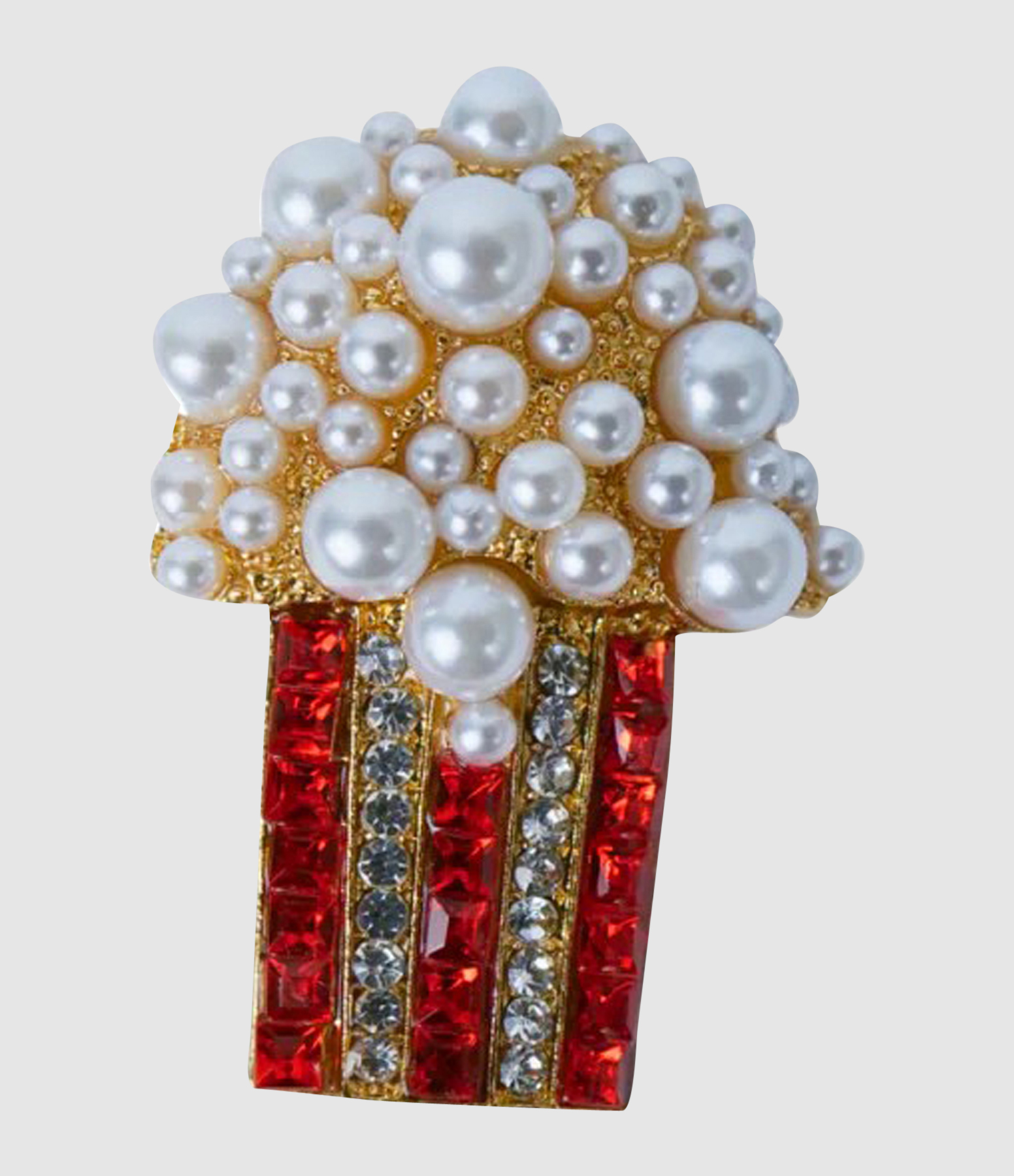 Broche Popcorn Red