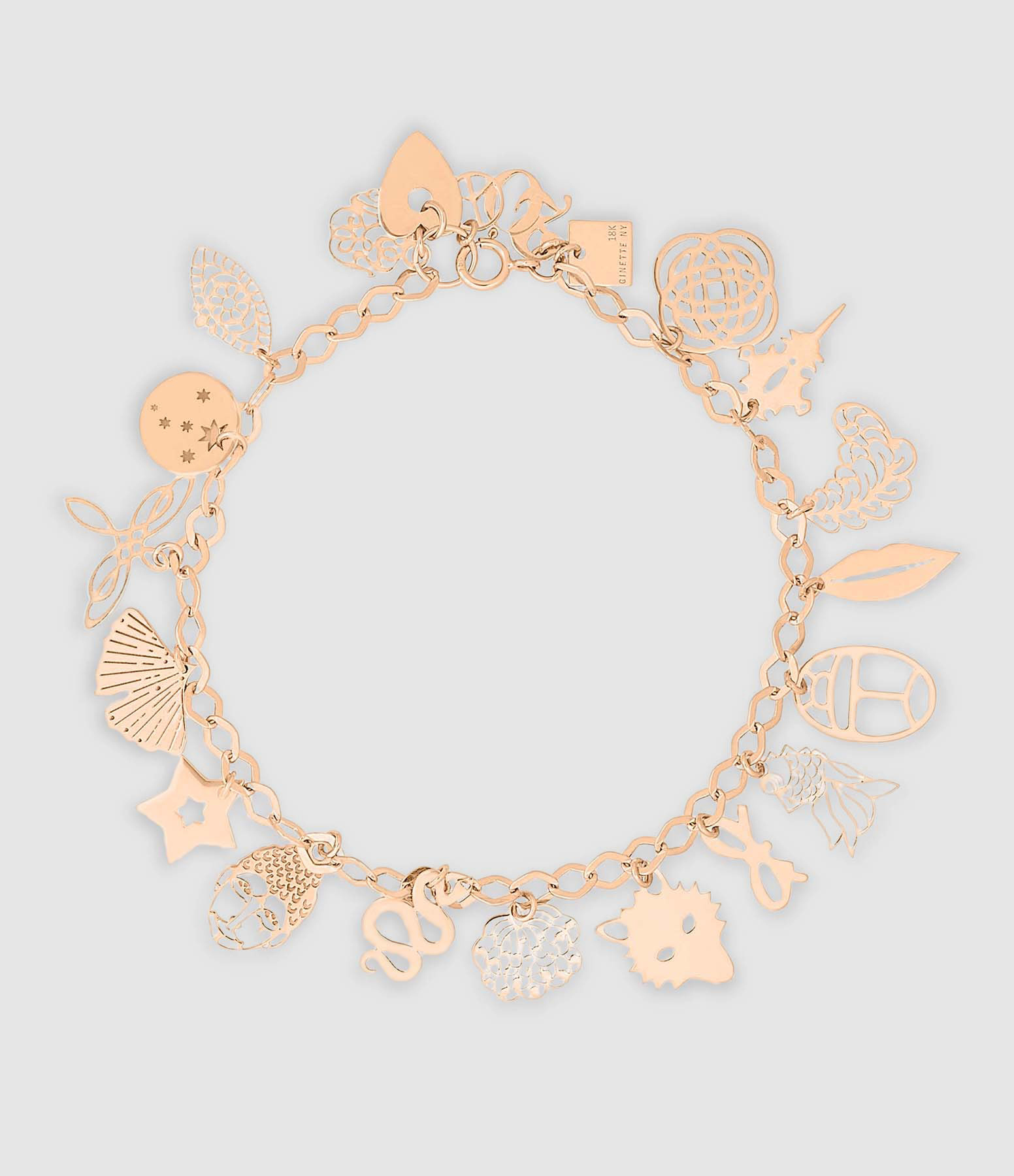 Bracelet Charms Or Rose, Collection Twenty