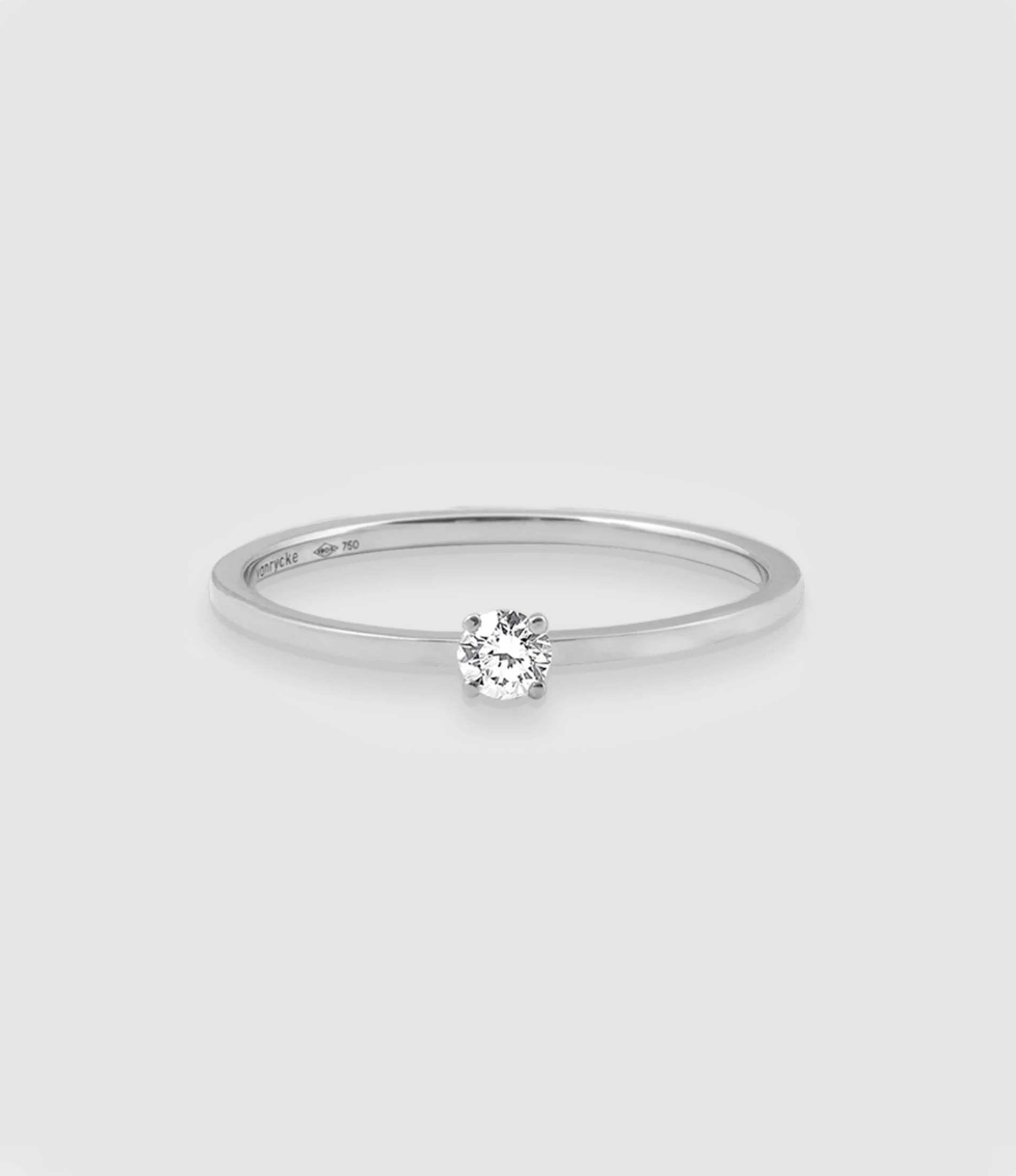 Bague Valentine Or Blanc Diamant
