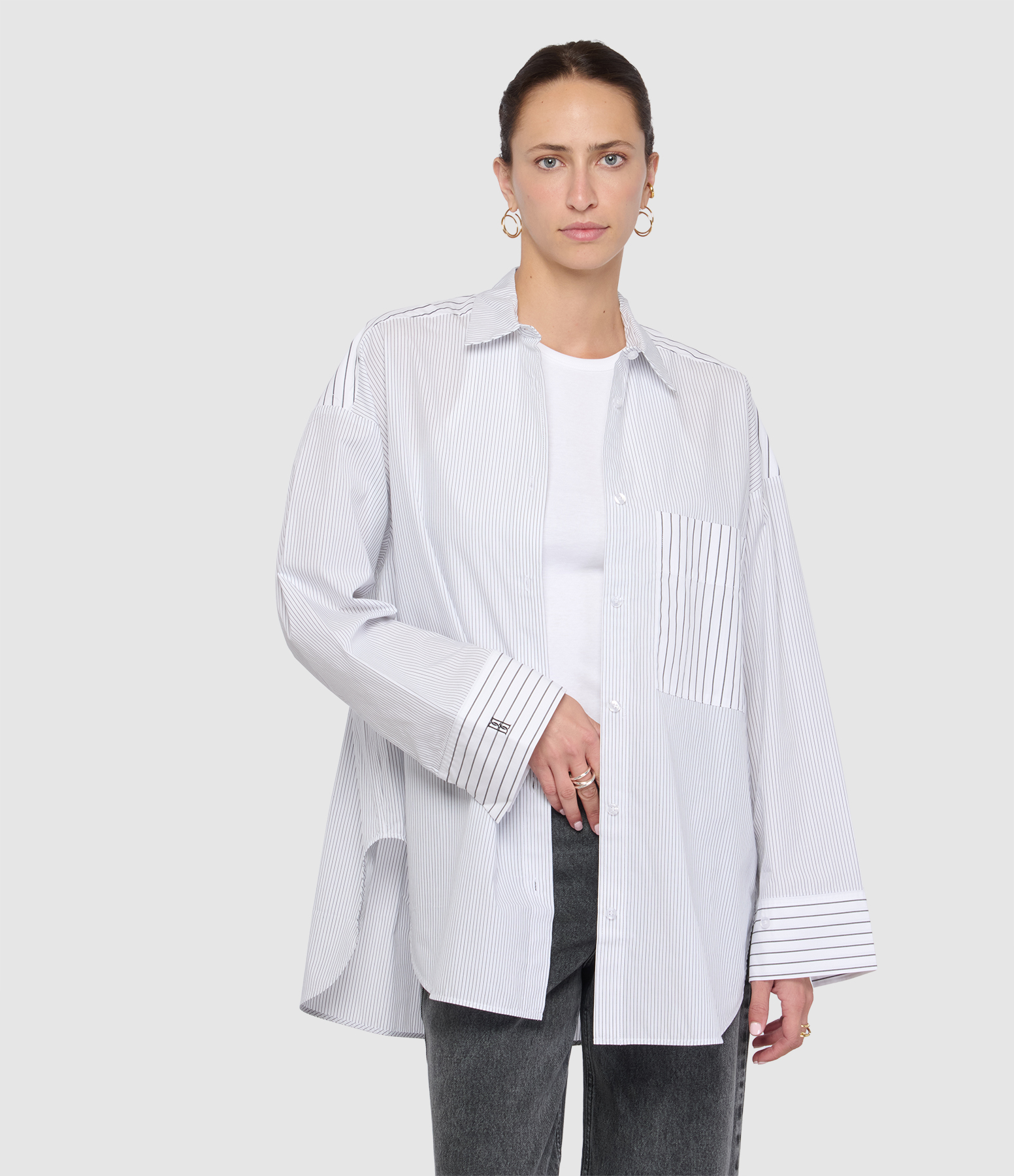 Chemise Derris Black White Mix