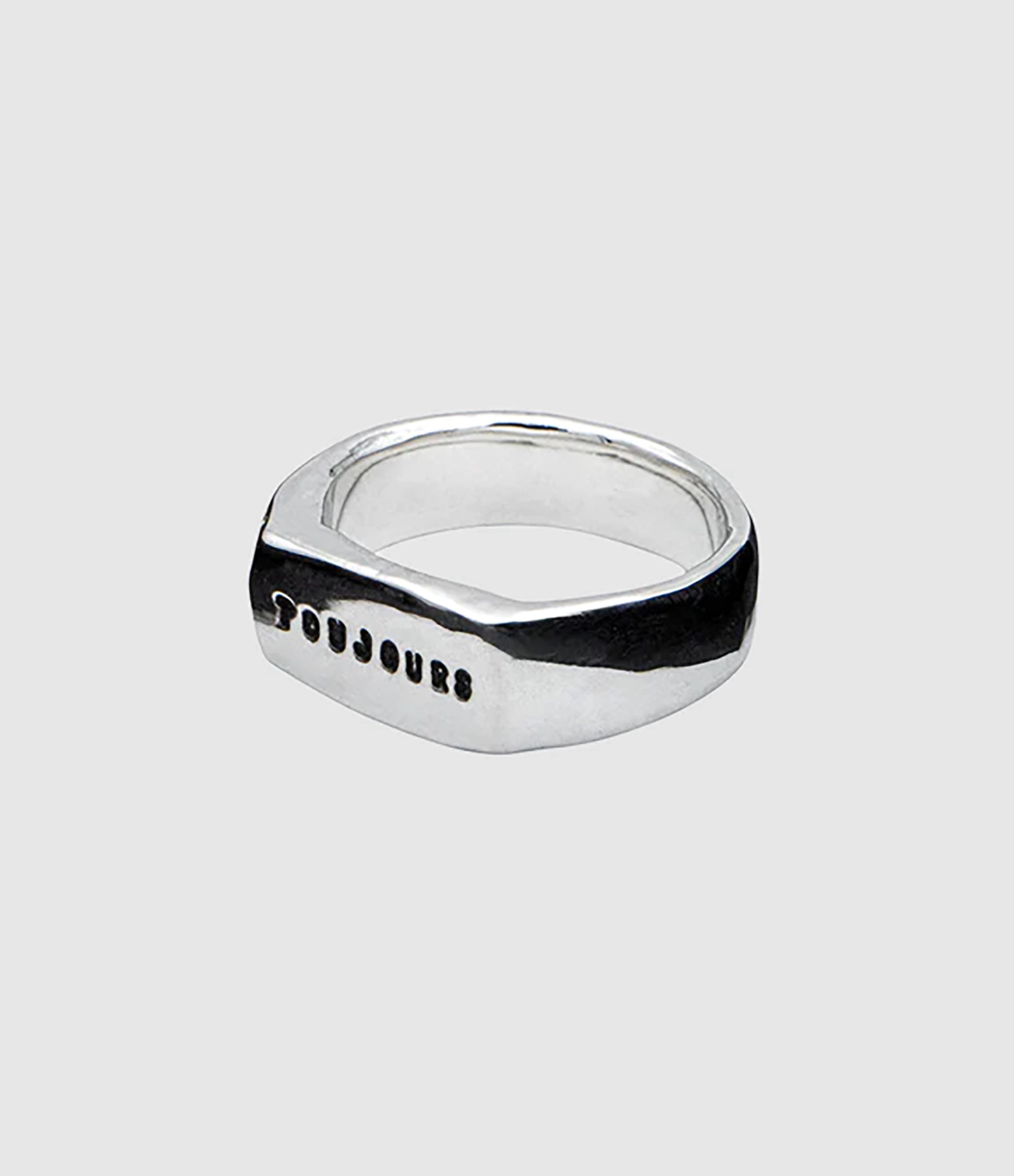 Chevalière Fine Toujours Argent