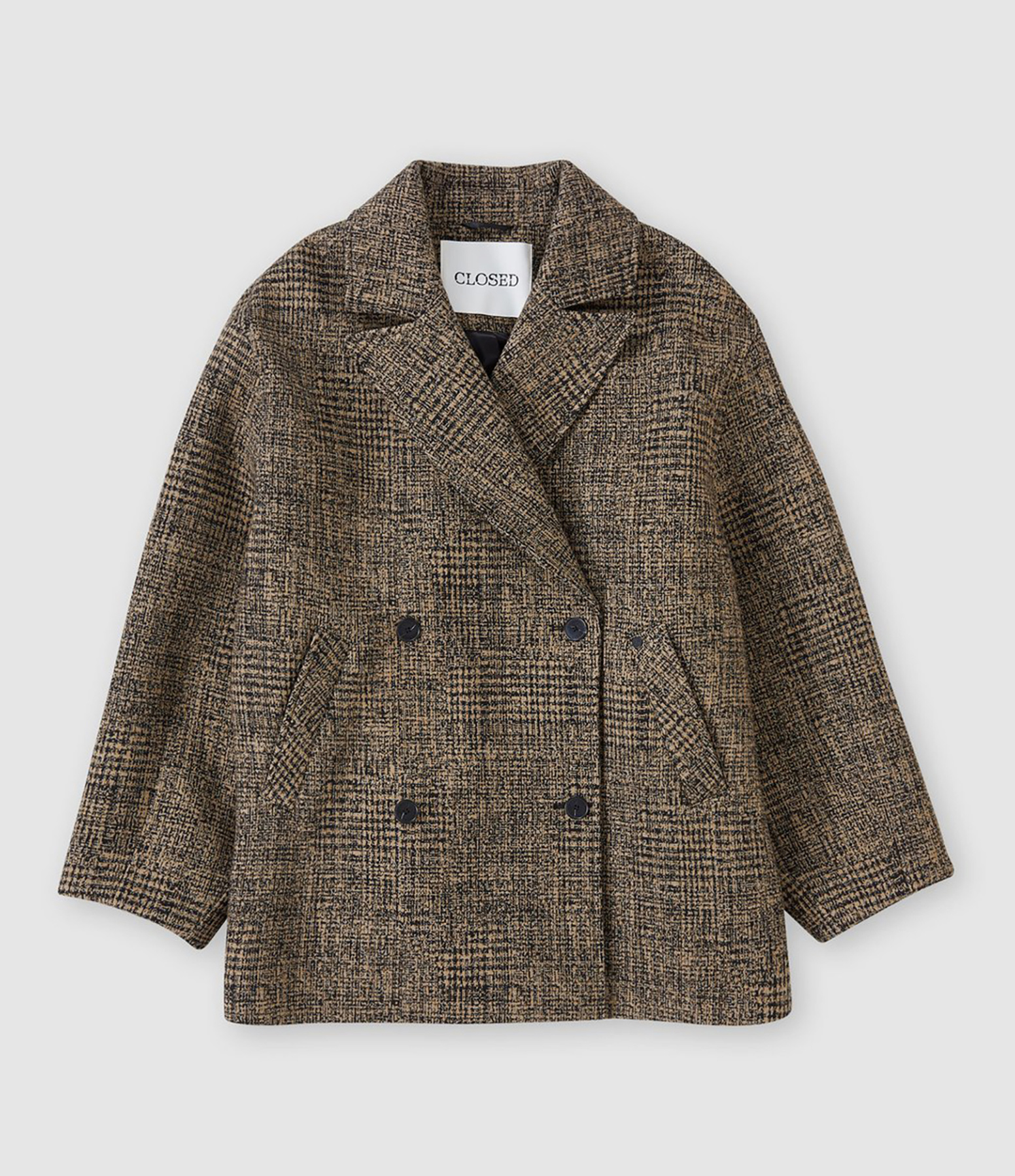 Manteau Double-Breasted Biscotti Brown