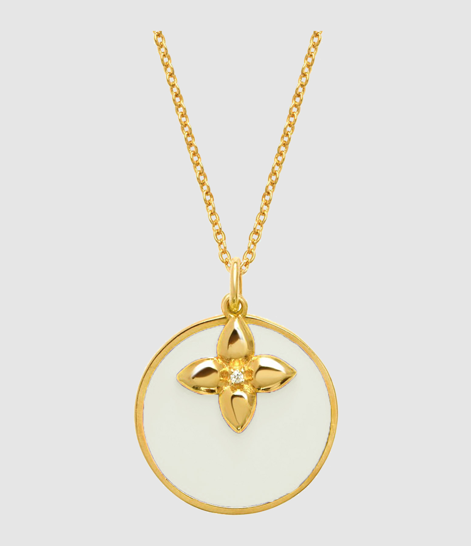 Collier Croisette Ivoire
