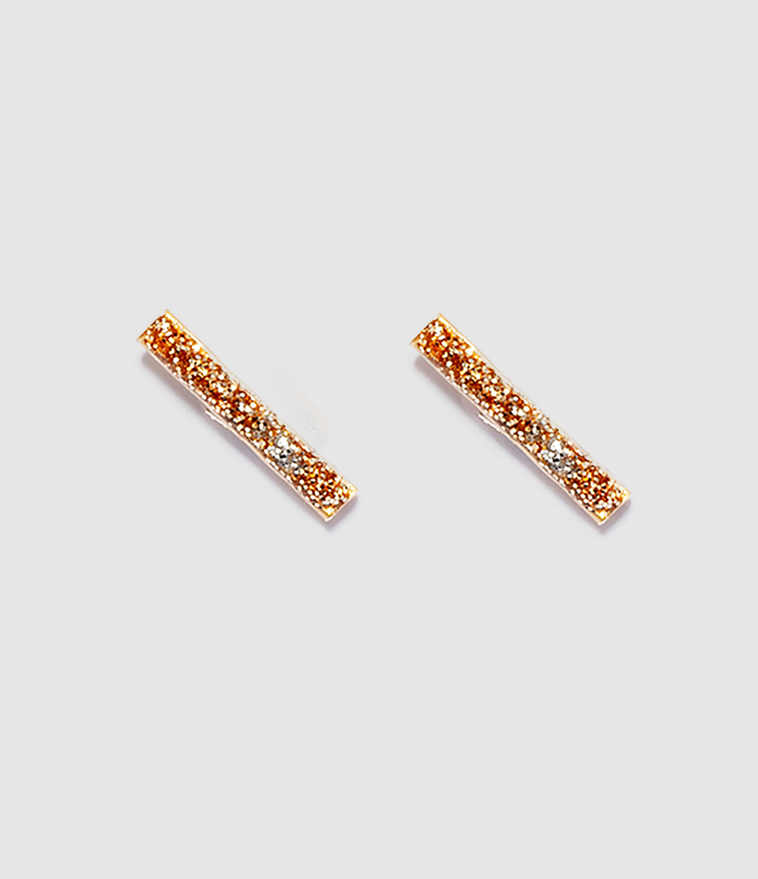 Boucles d'oreilles Callisté Tube Argent Doré