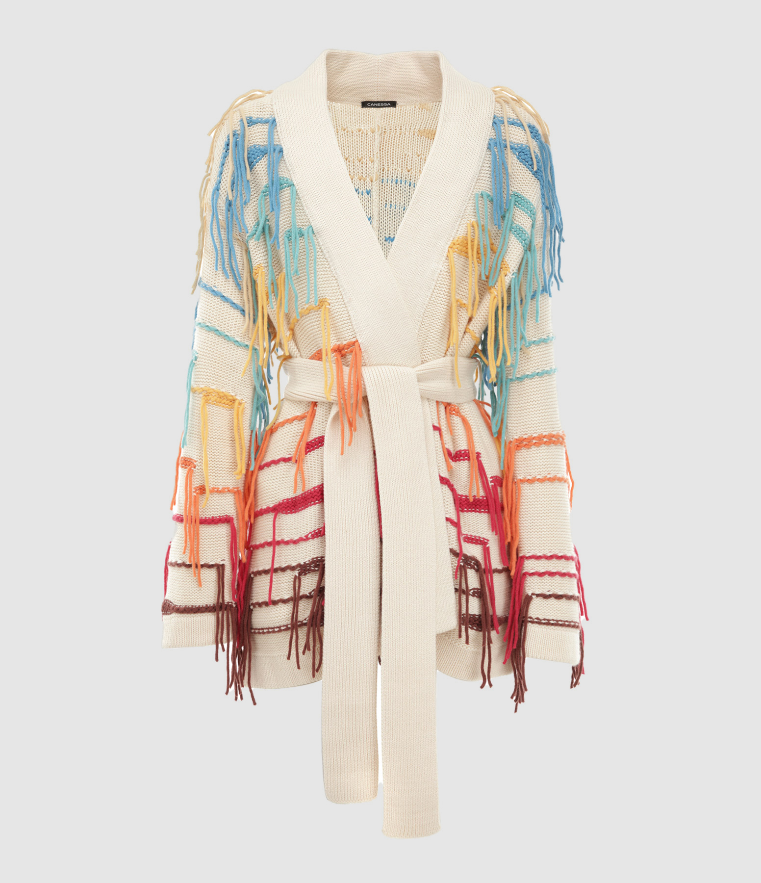 Cardigan Psychedelic Cachemire Rainbow