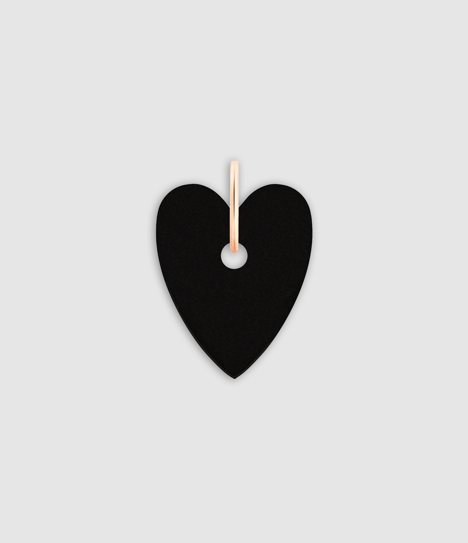 Pendentif Angèle Onyx Or Rose
