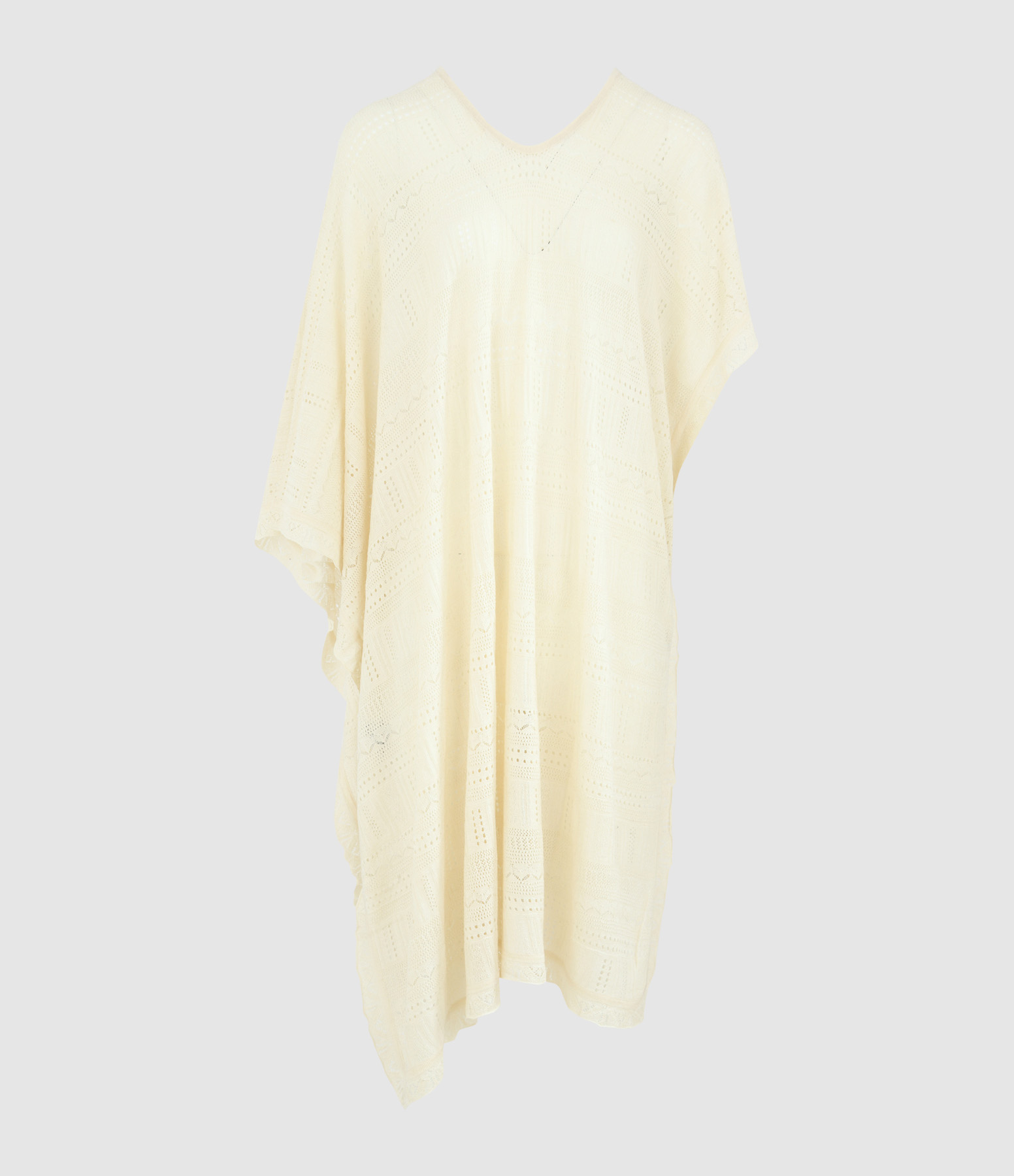 Cape Melania Pointelle Blanc