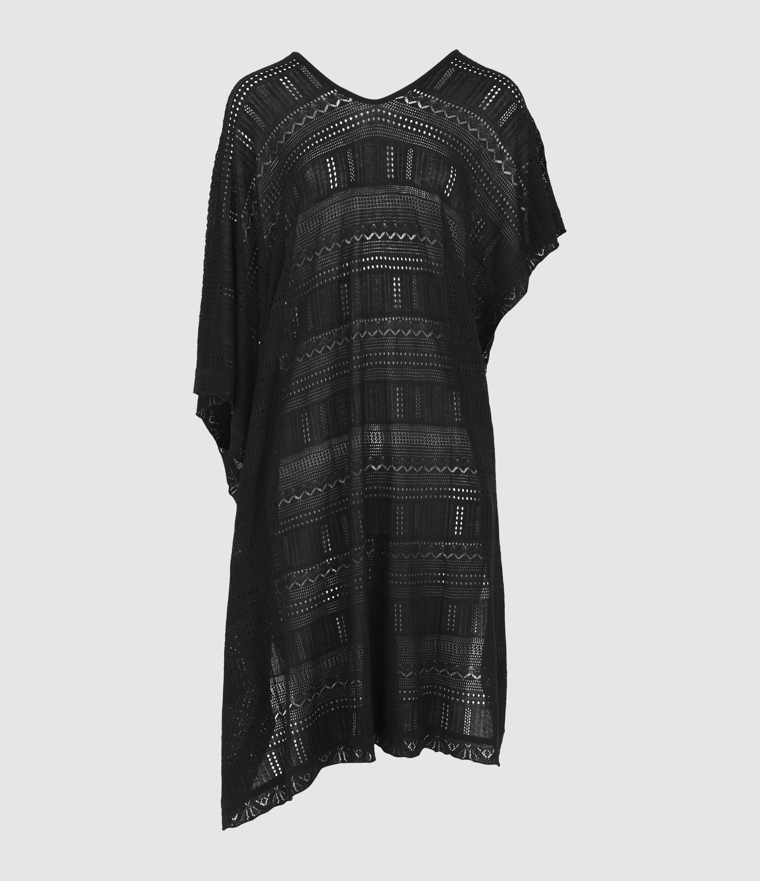 Cape Melania Pointelle Noir