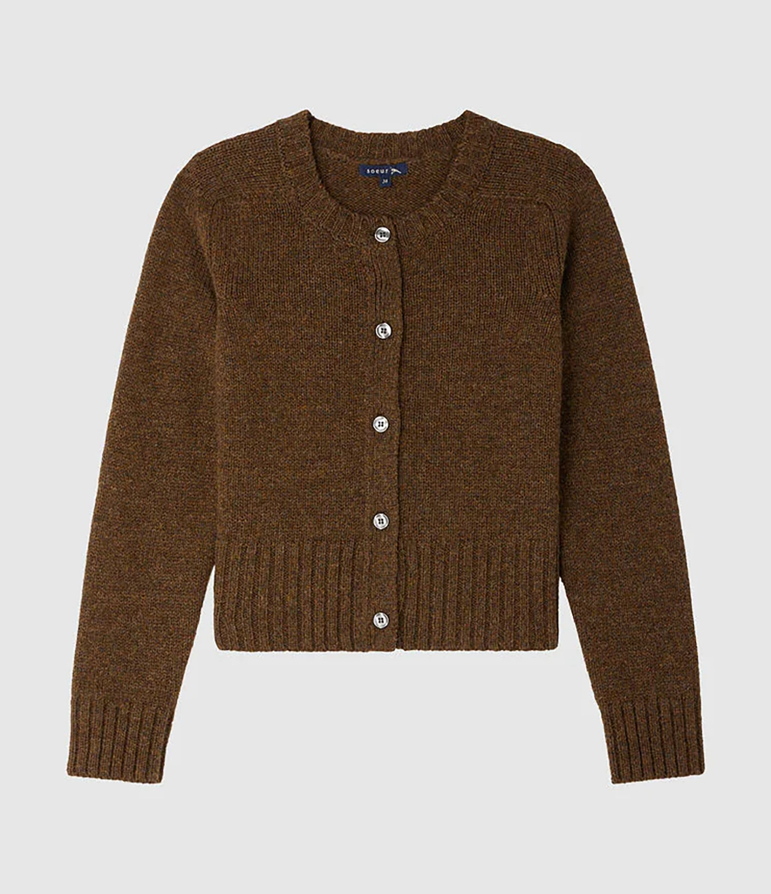 Pull Lyne Marron Chiné