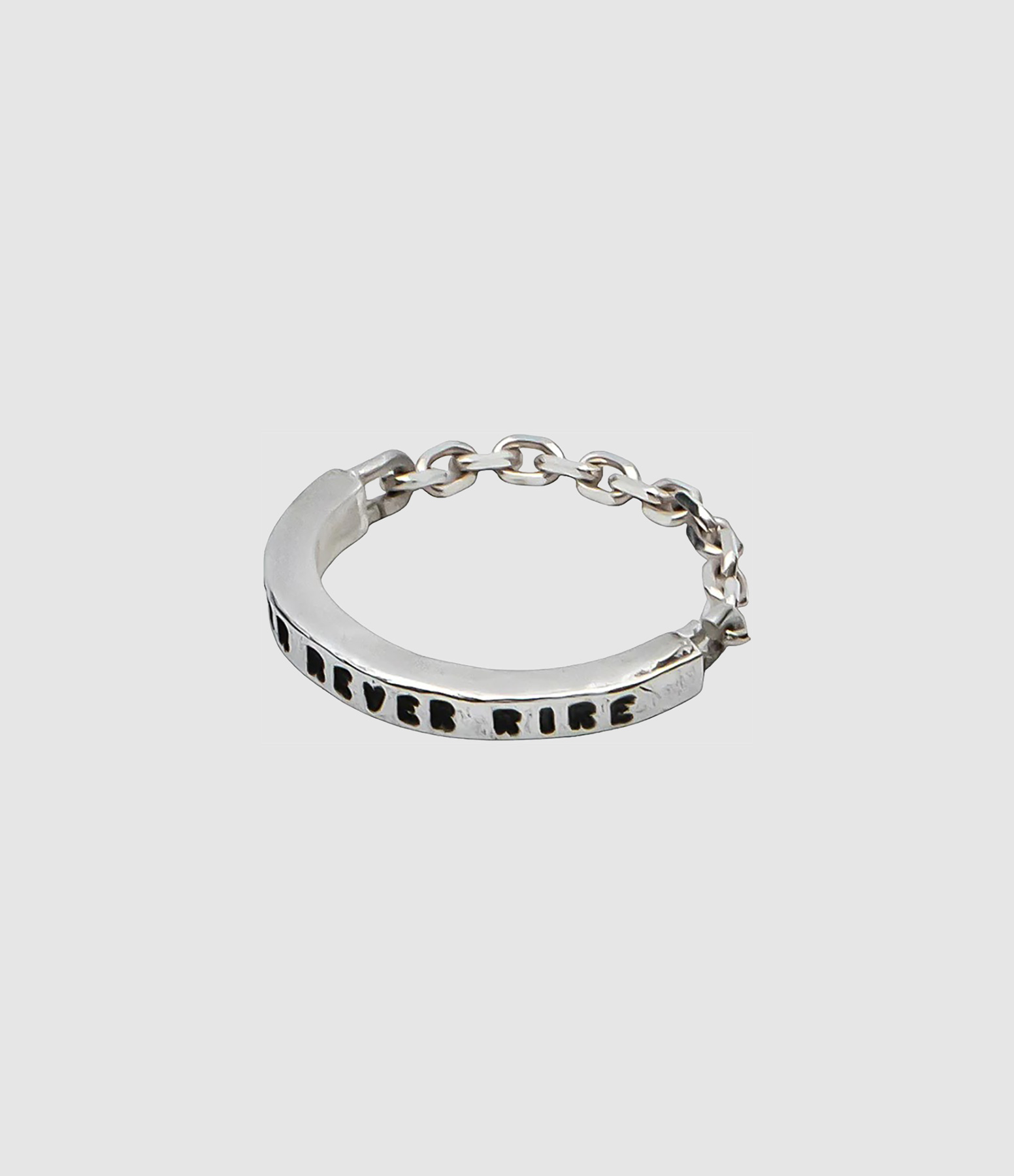 Bague Chaîne Aimer, Rêver, Rire Argent