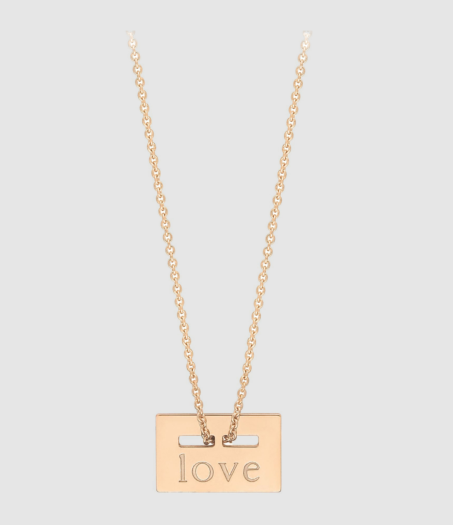 Collier Baby Plate Or Rose love