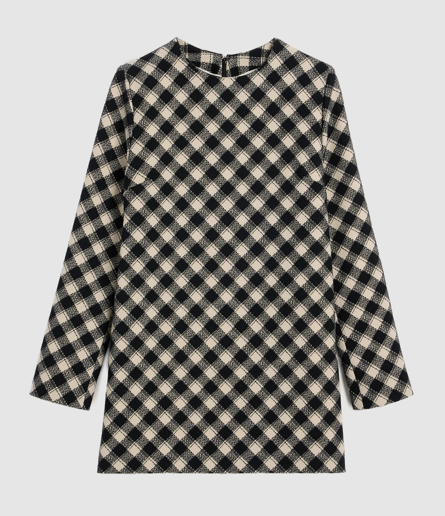 Robe Manches Longues Noir Beige