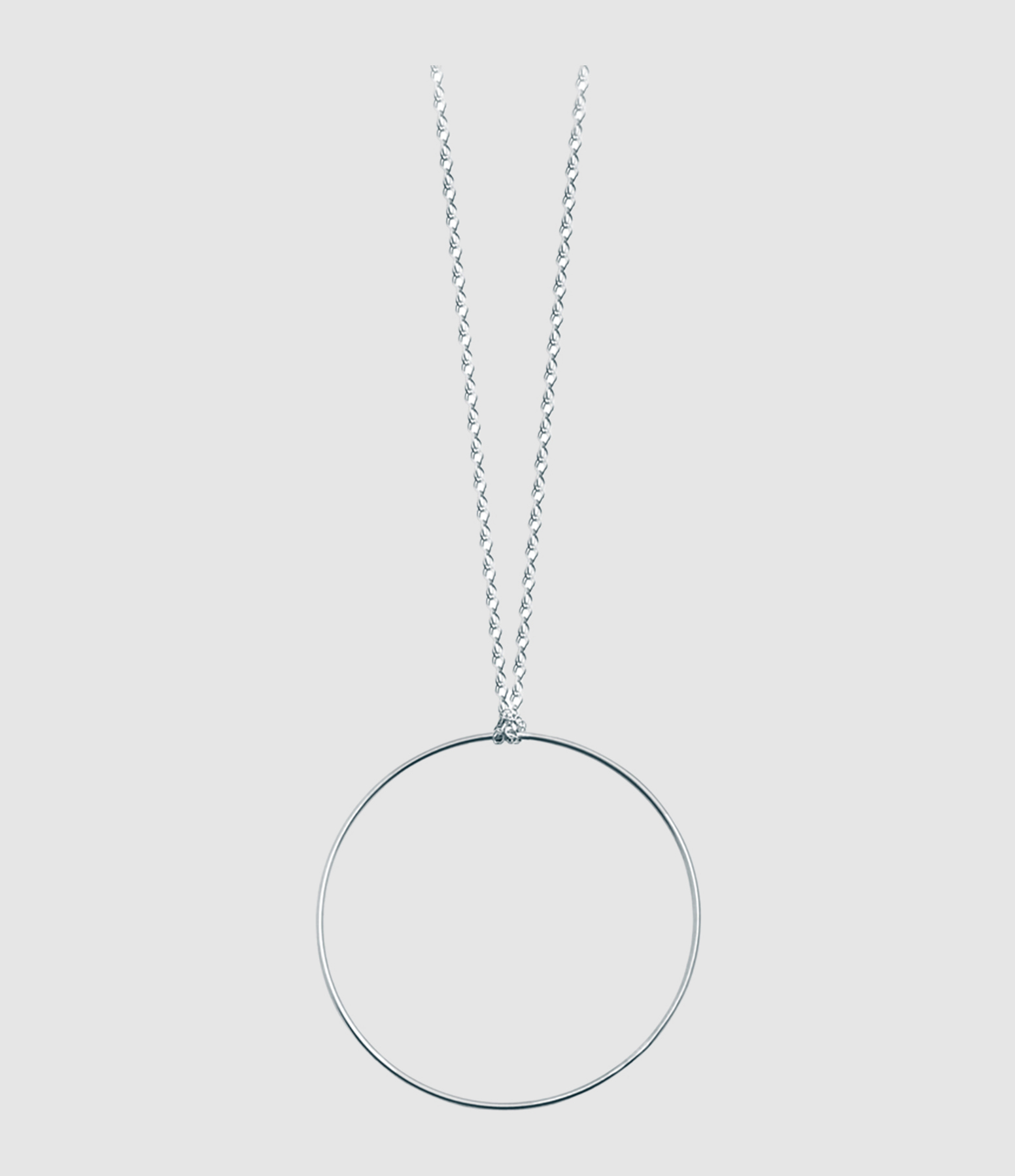 Collier Circles Or Blanc