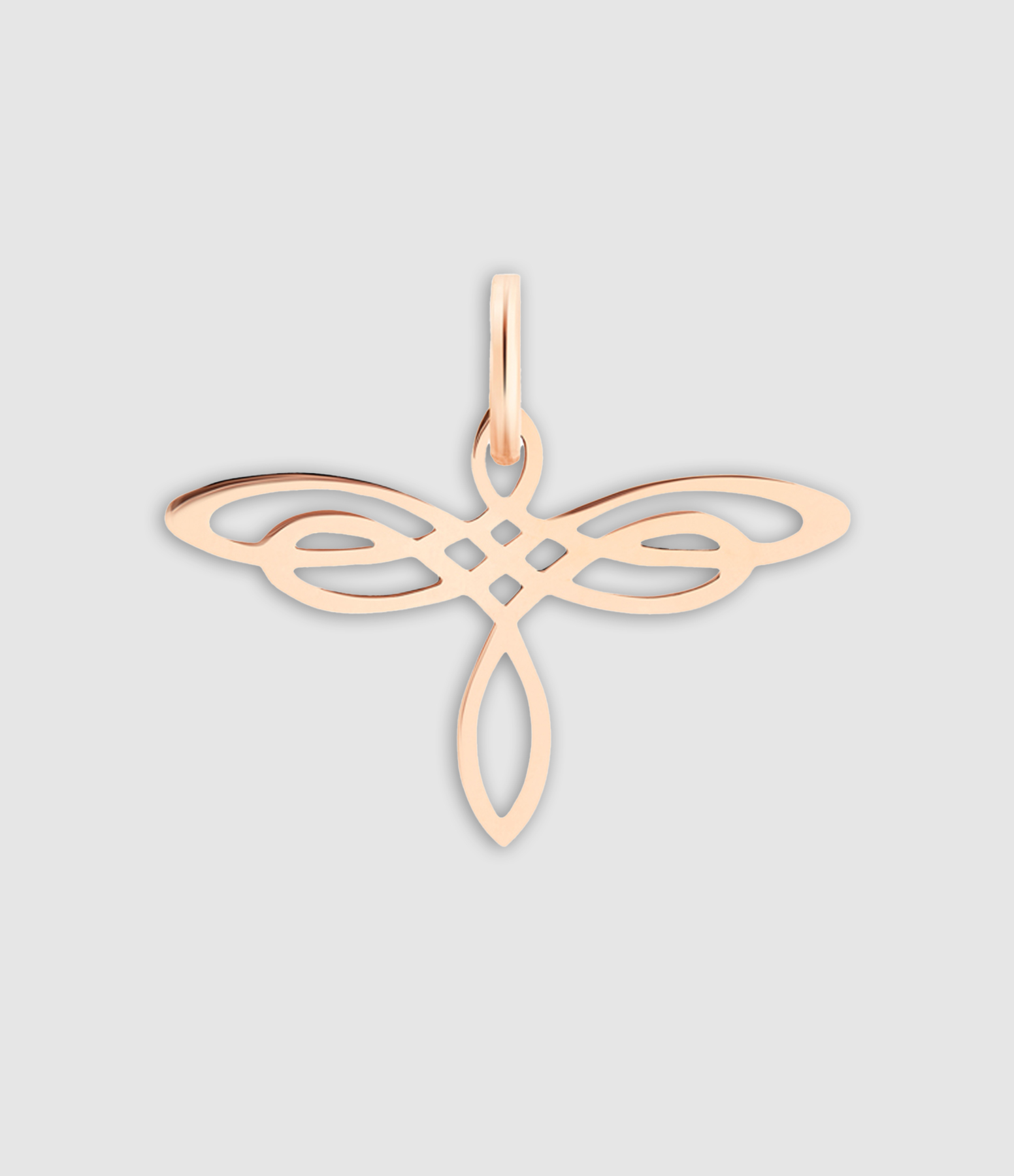 Pendentif Mini Dragonfly Or Rose