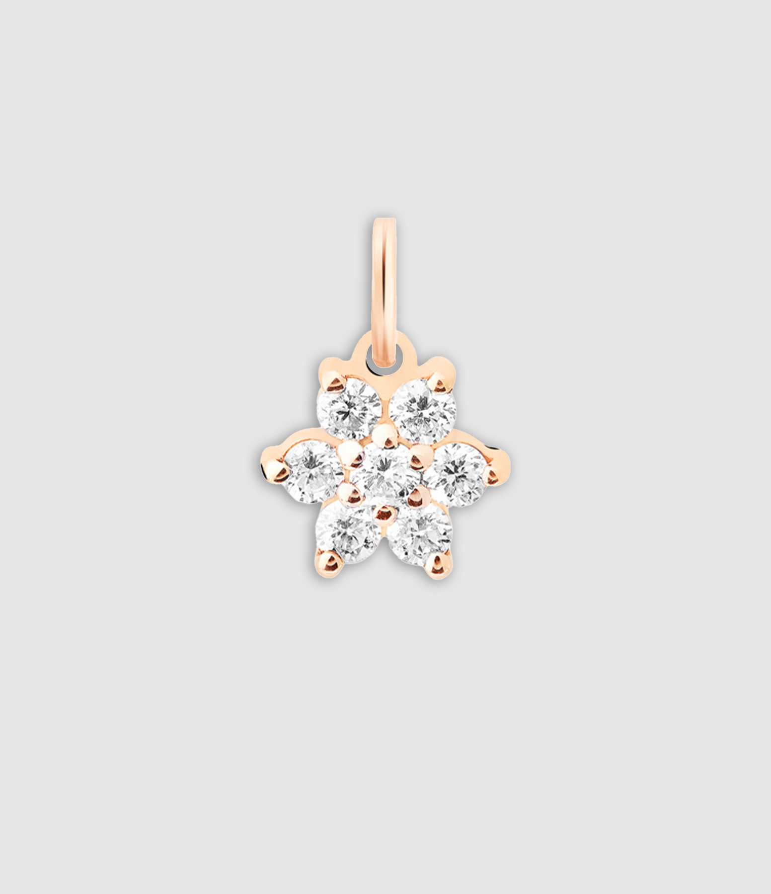 Pendentif Star Or Rose Diamants