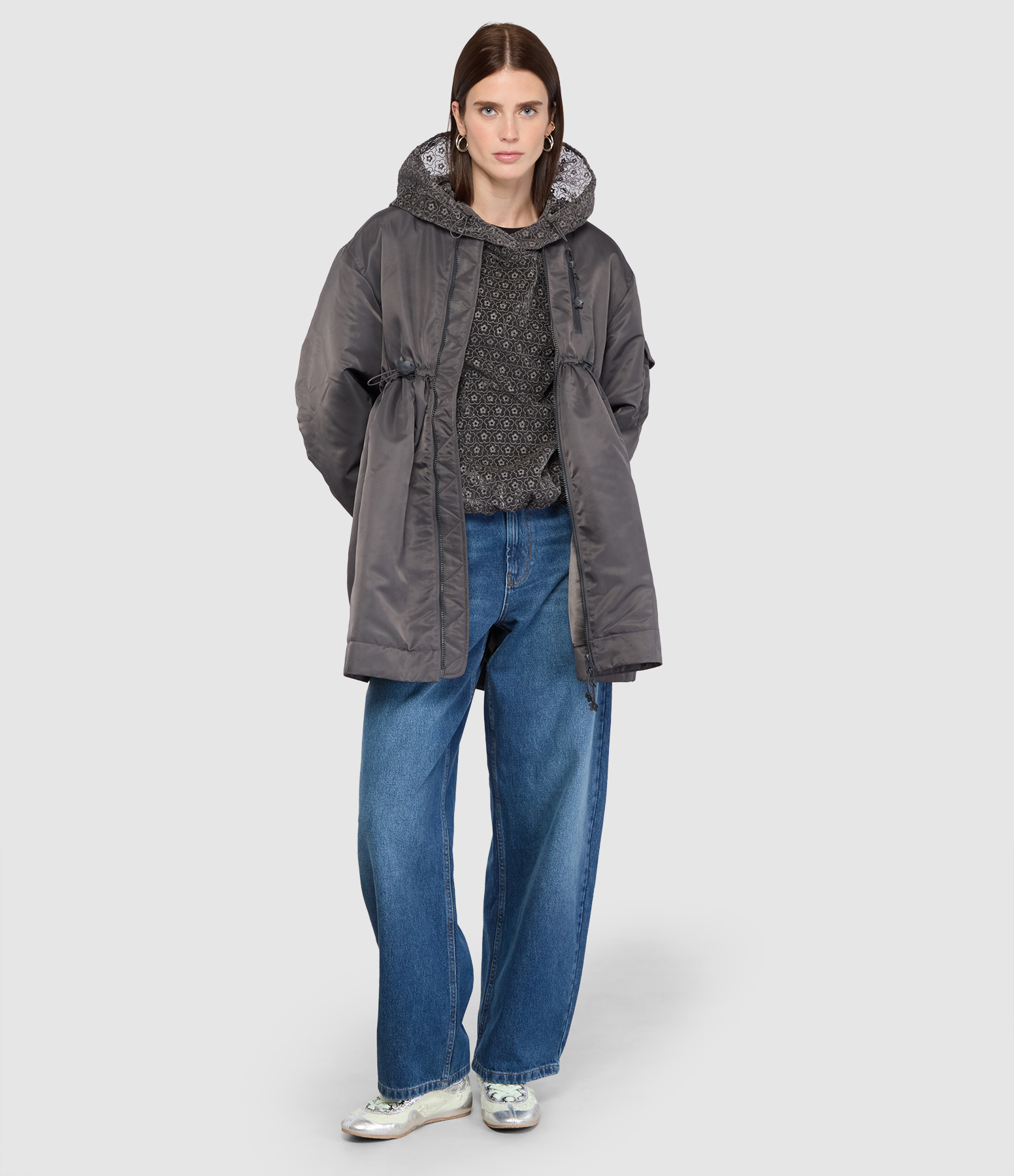 Veste Francis Technical Nylon Grey