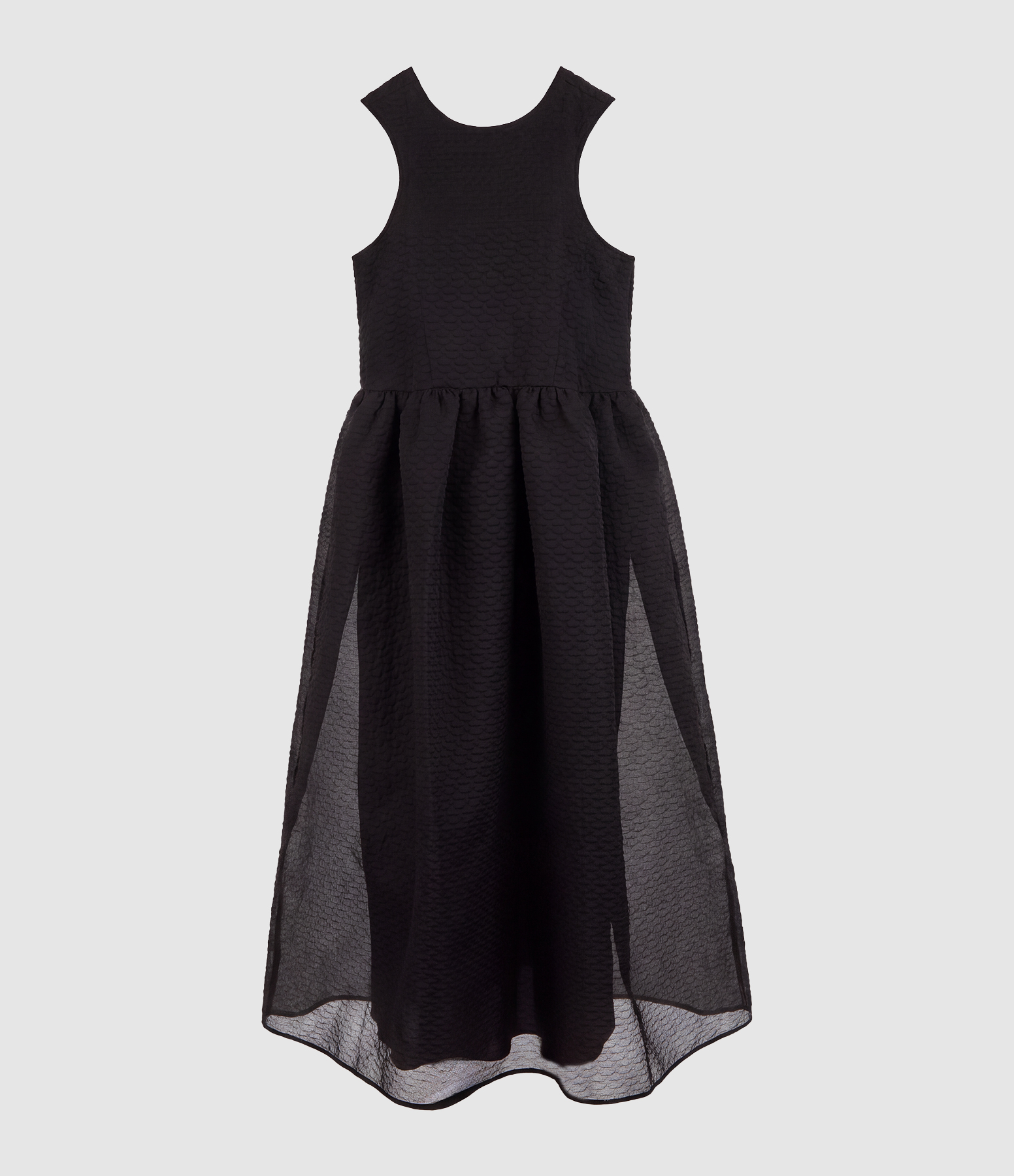 Robe With Back Bow Detail Black