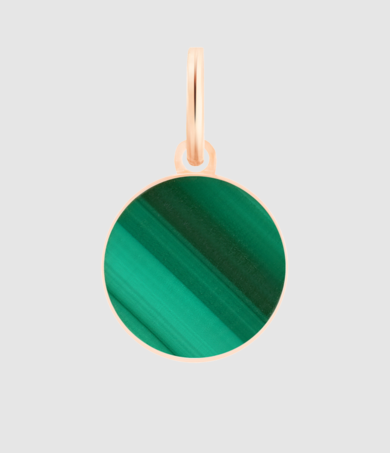 Pendentif Ever Mini Malachite Or Rose