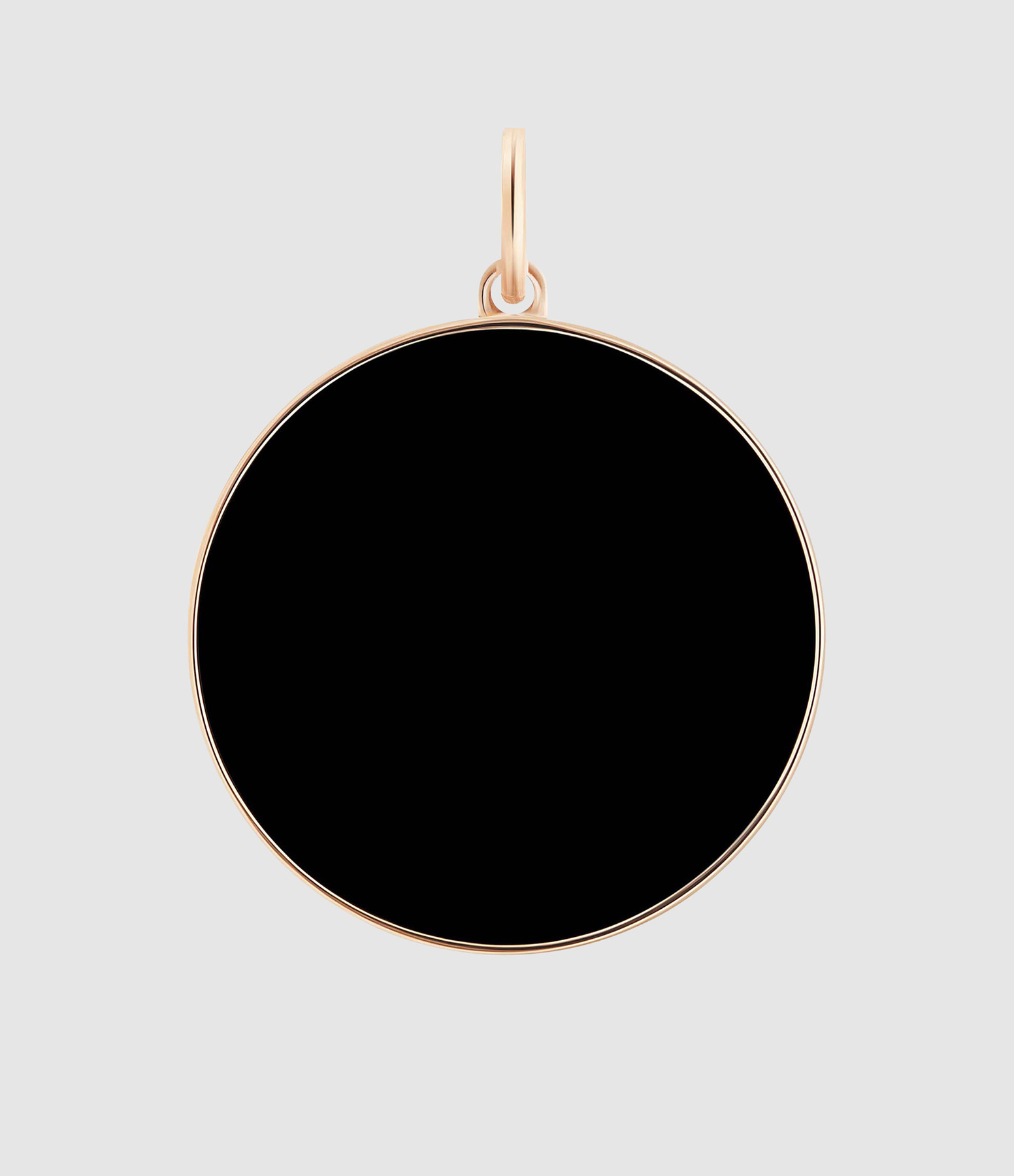 Pendentif Jumbo Ever Onyx Or Rose