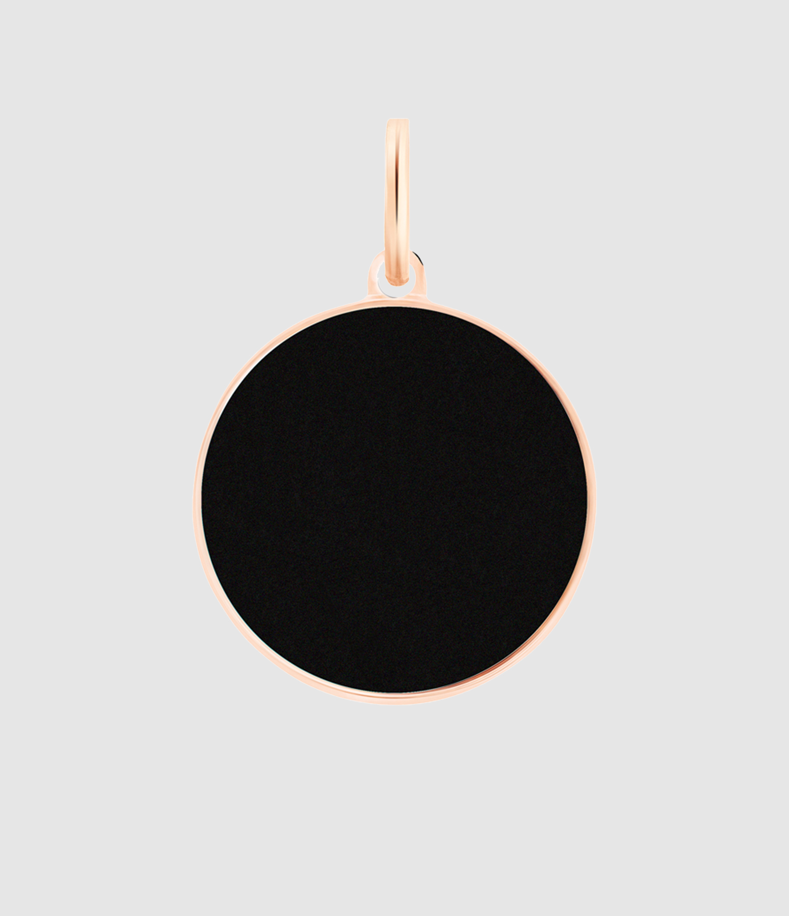 Pendentif Ever Onyx Or Rose