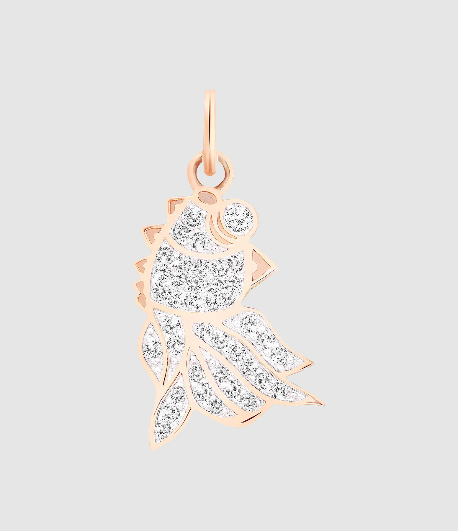 Pendentif Goldfish Diamands Or Rose