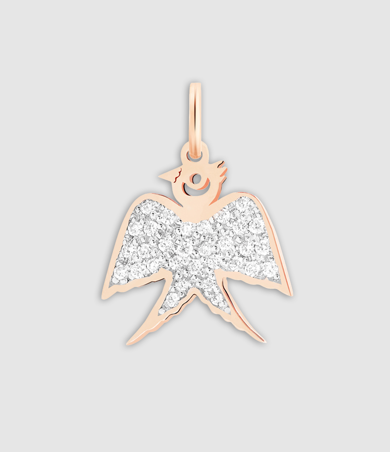Pendentif Georgia Or Rose Diamants