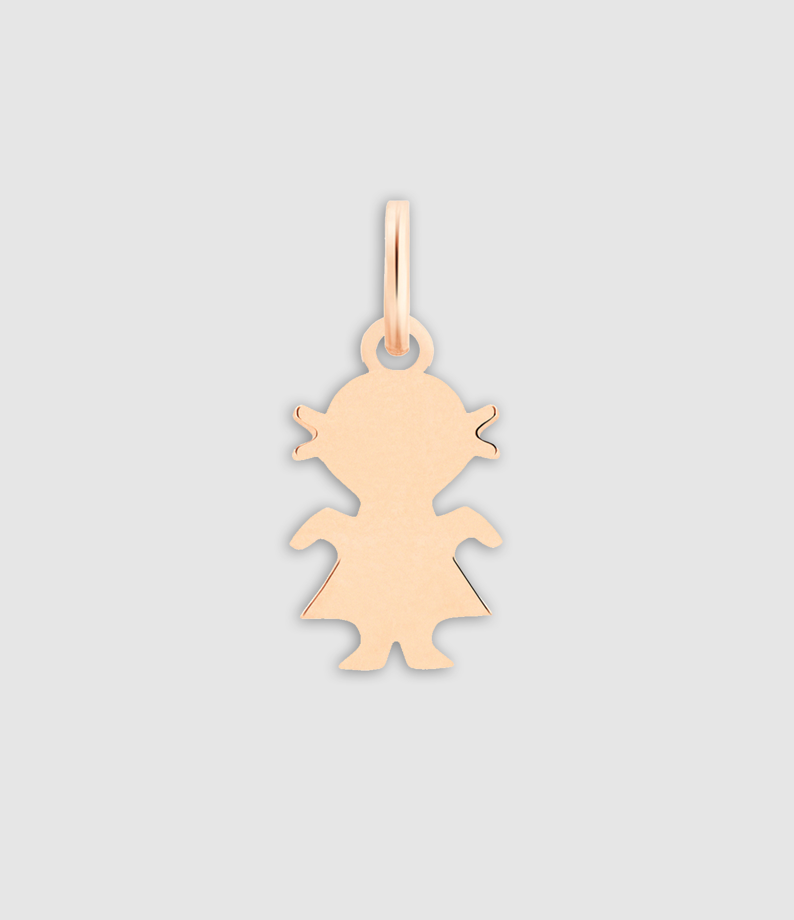 Pendentif Mini Fille Or Rose