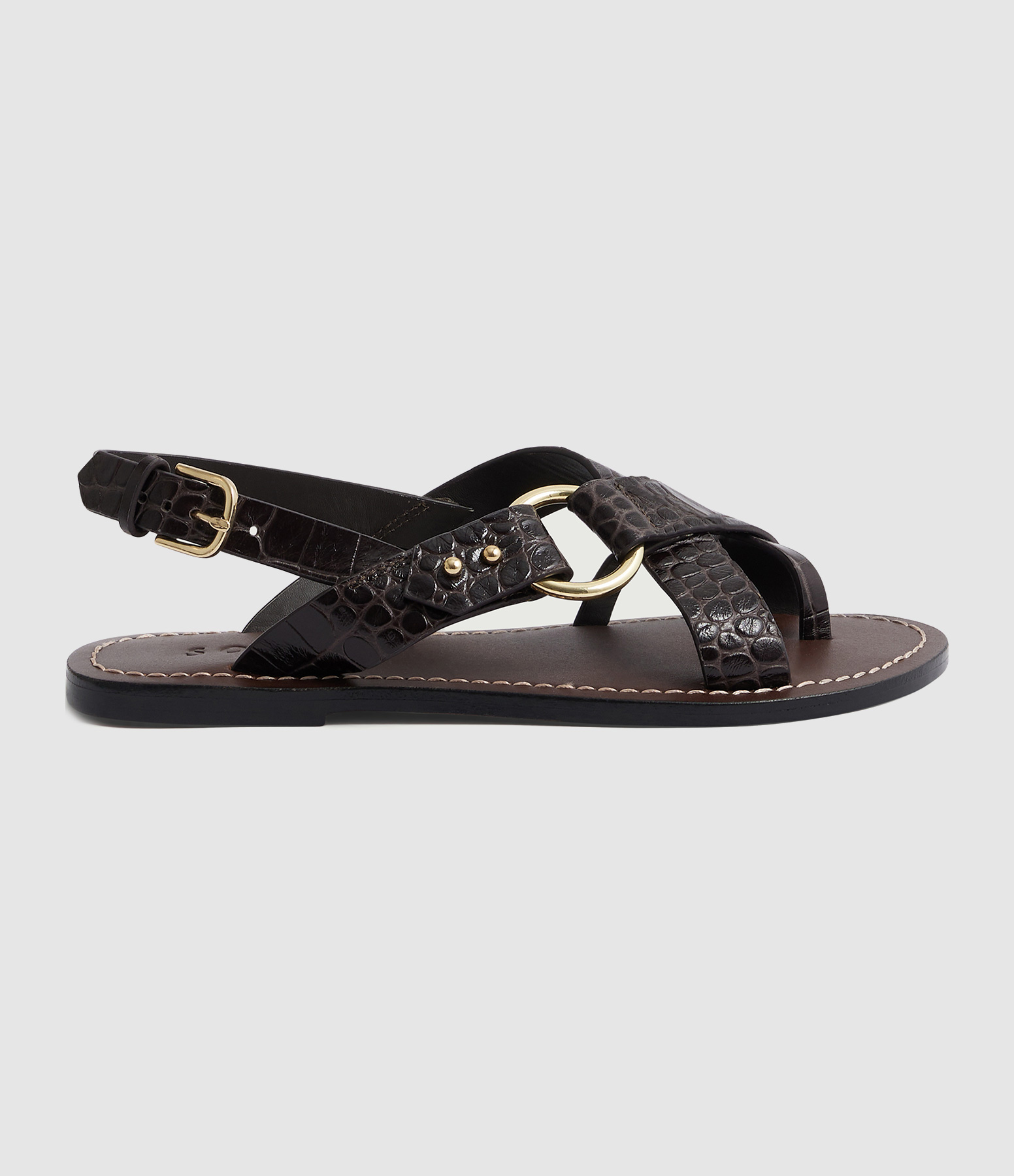 Sandales Florence Marron Fonce