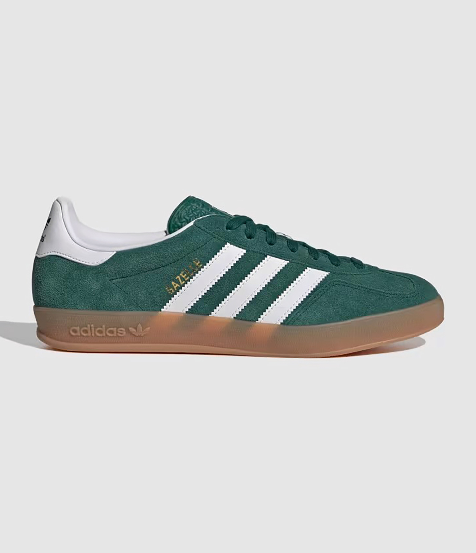 Baskets Gazelle Indoor Vert Collégial, Blanc