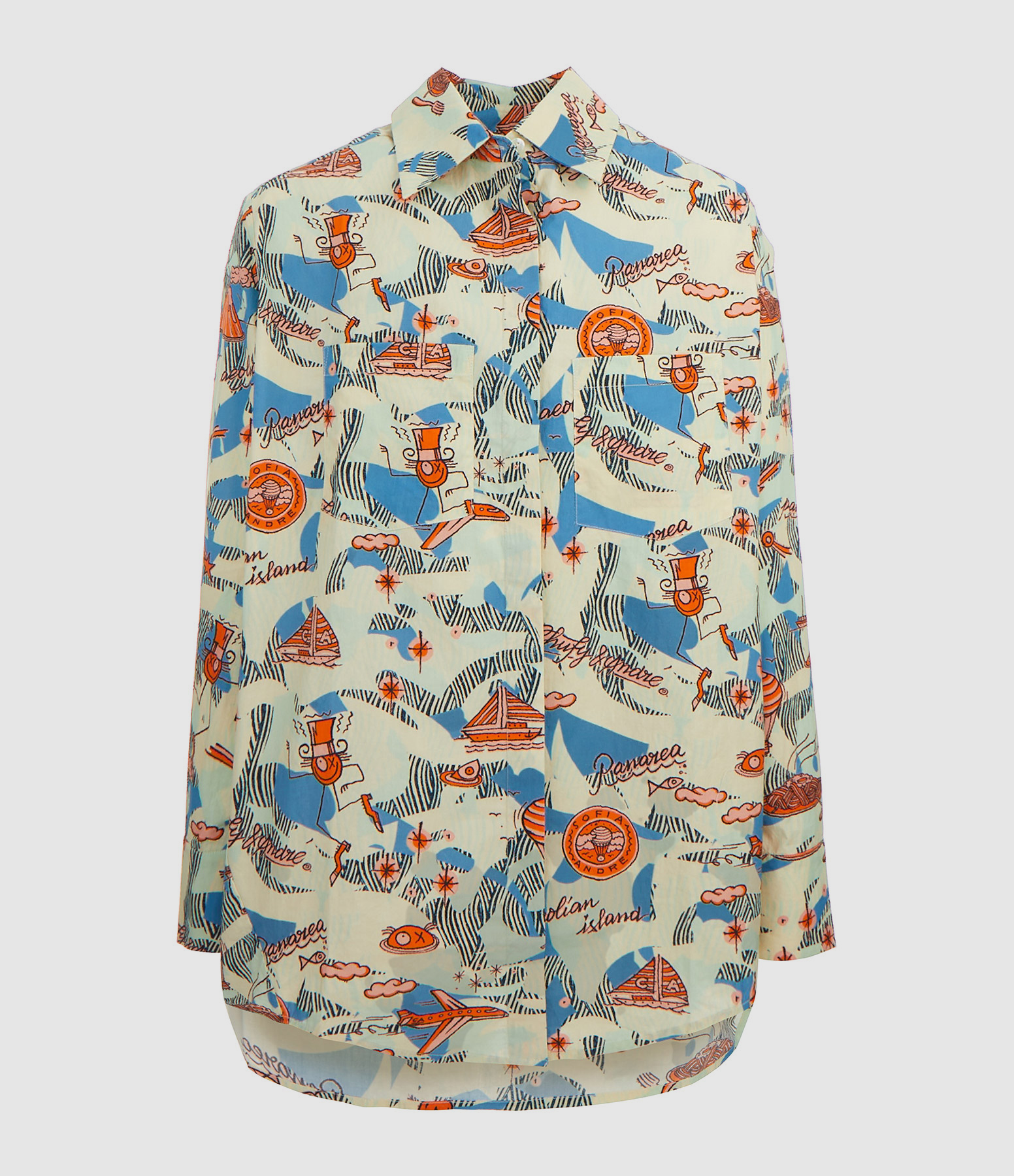 Chemise Salina Coton Imprimé, Collaboration Chufy x André
