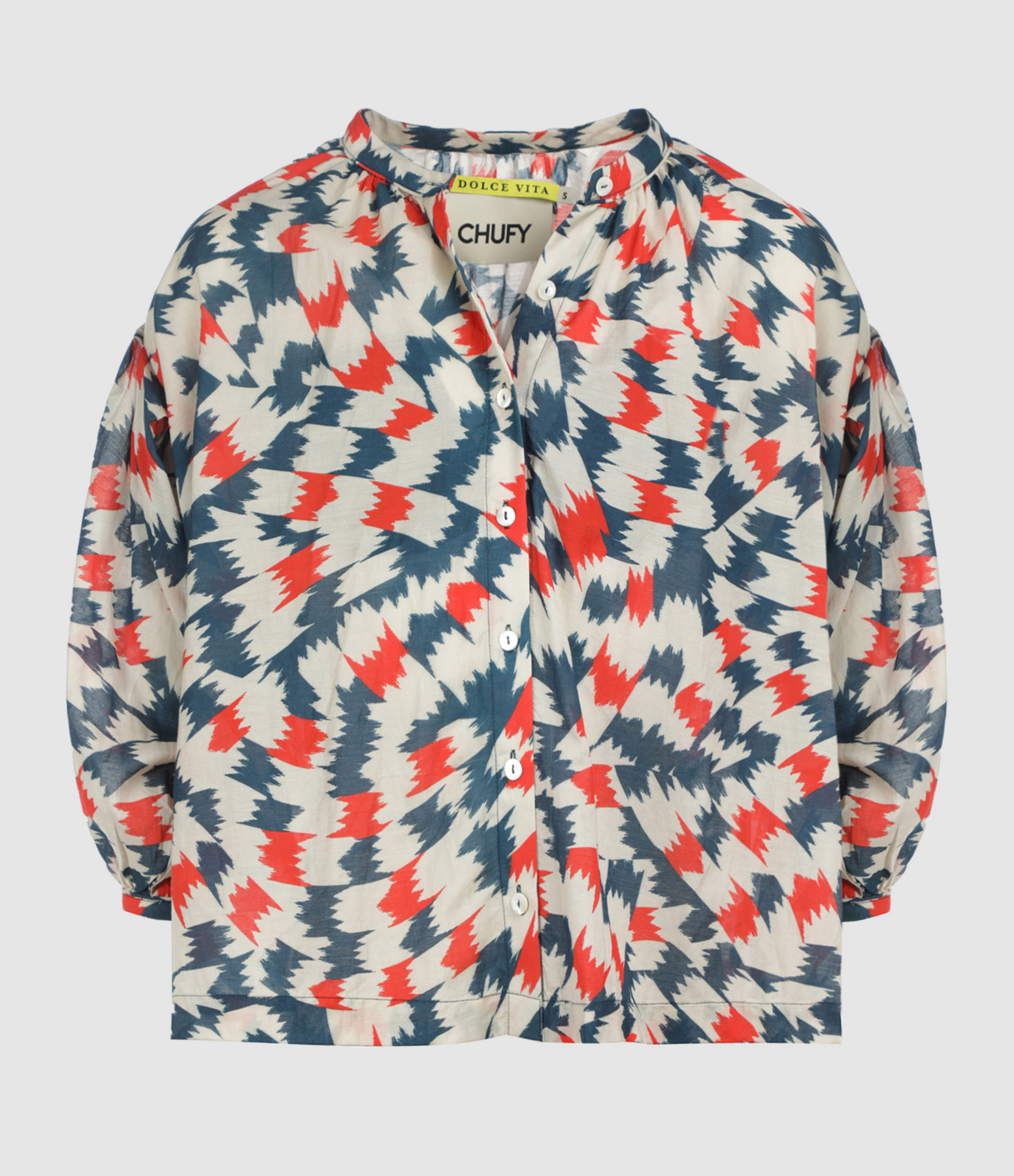 Blouse Nora Coton Imprimé Sicily Red