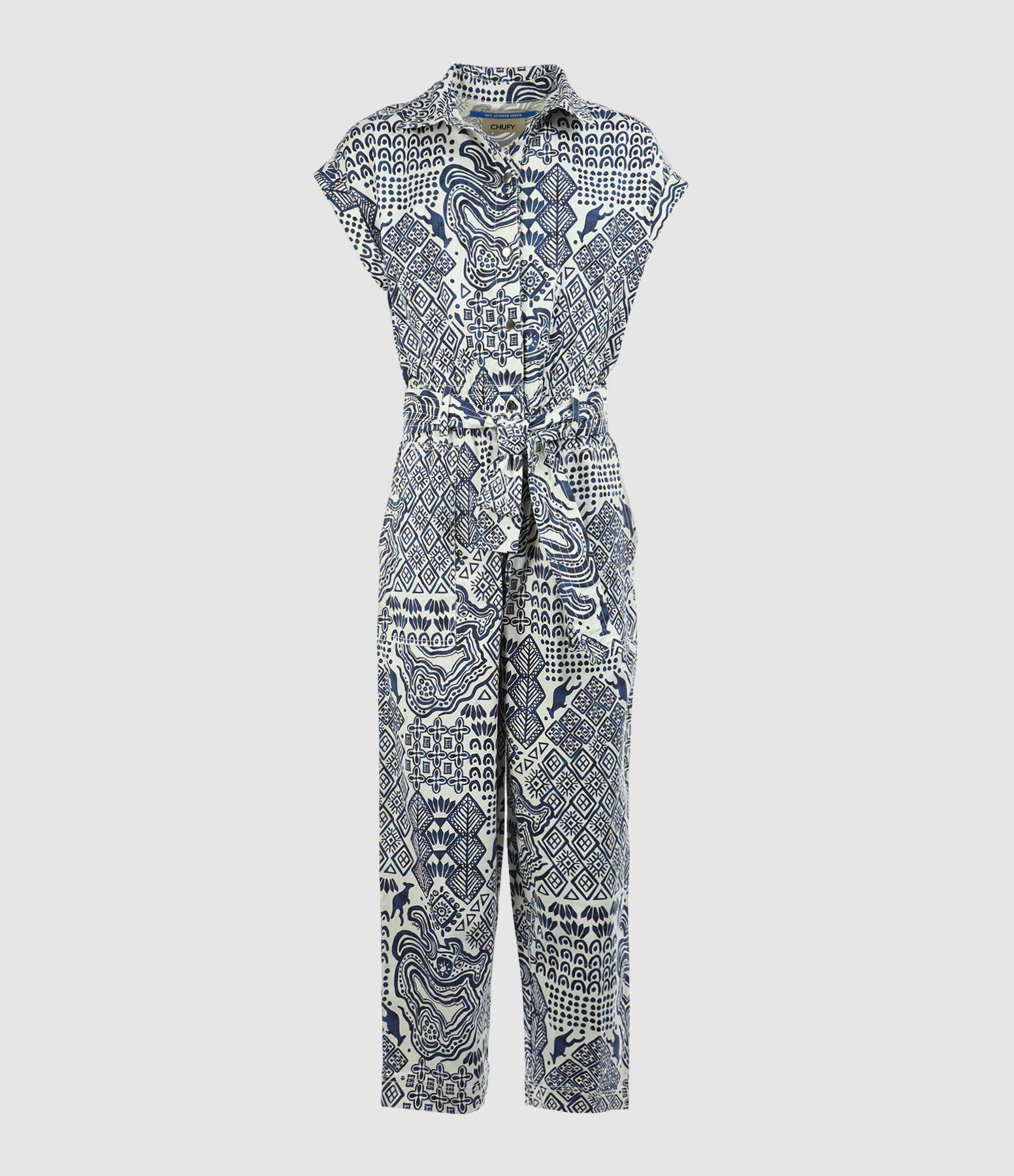Combinaison Nama Coton Bleu Blanc