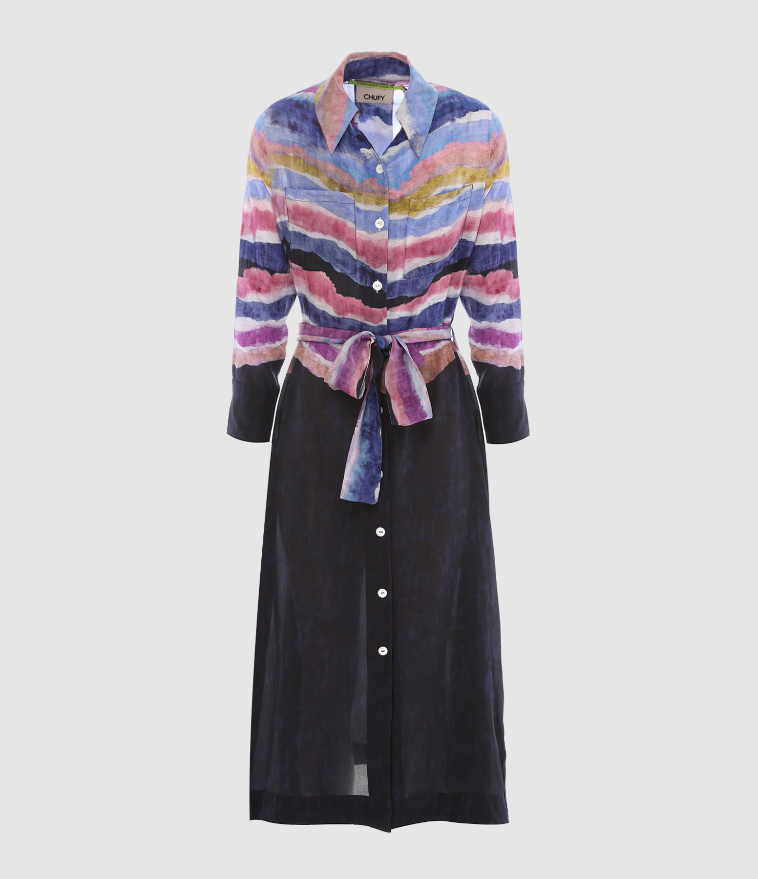Robe Ella Kaia Soie Navy