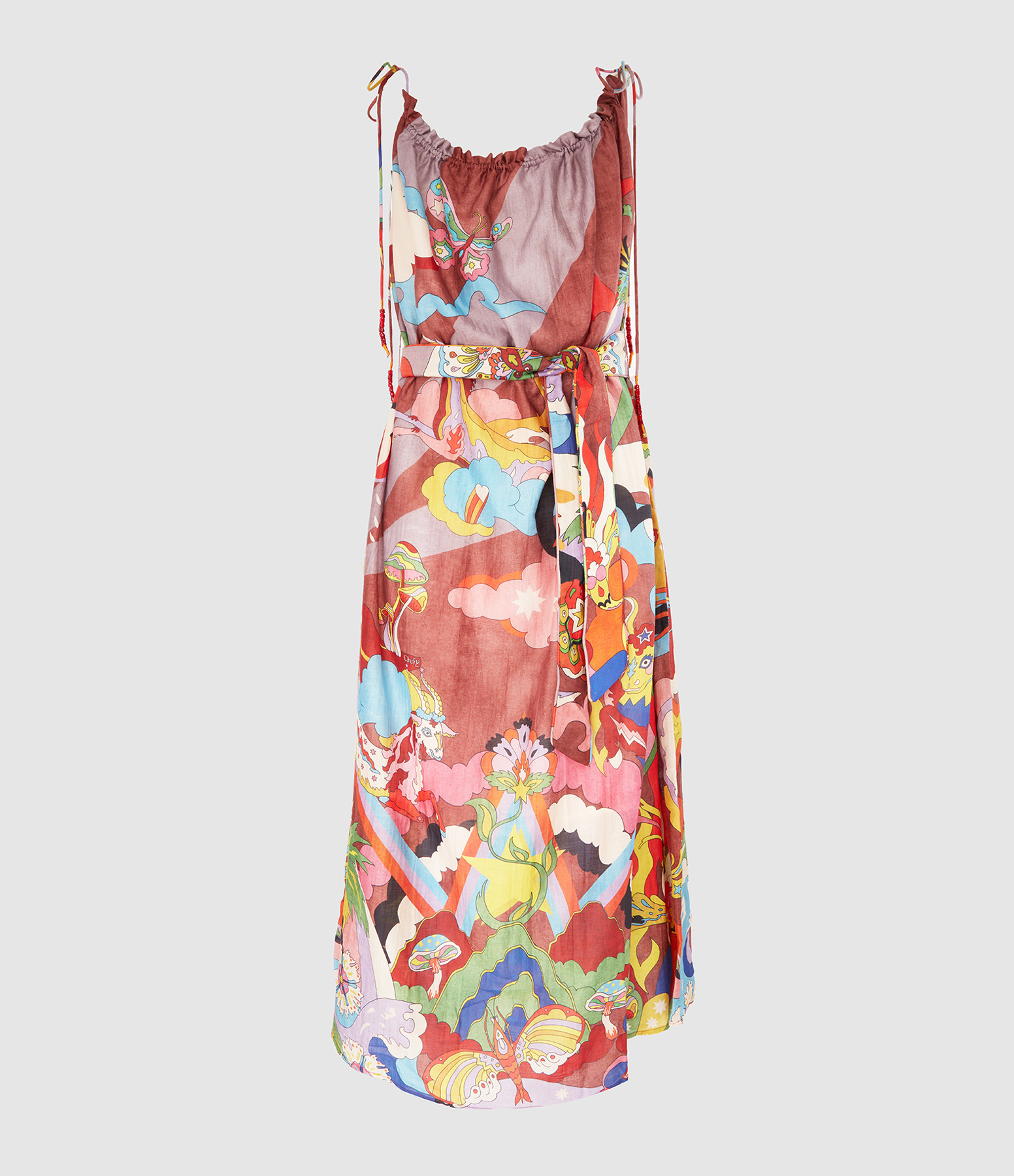 Robe Longue Rain Maxi Coton Trippy Vison