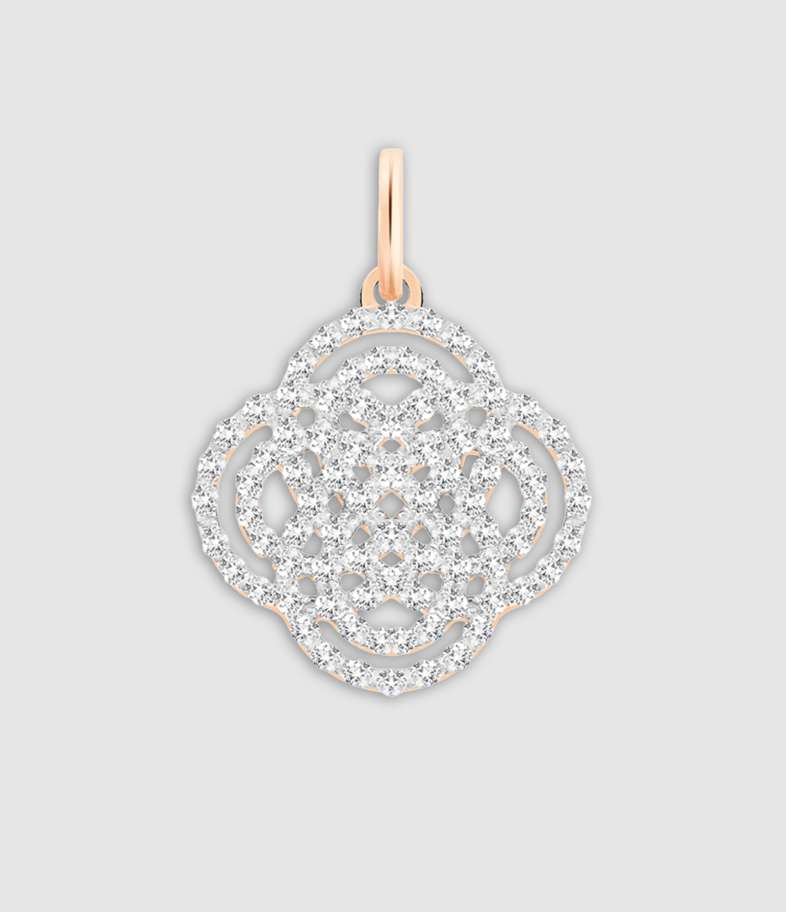 Pendentif Purity Or Rose Diamants