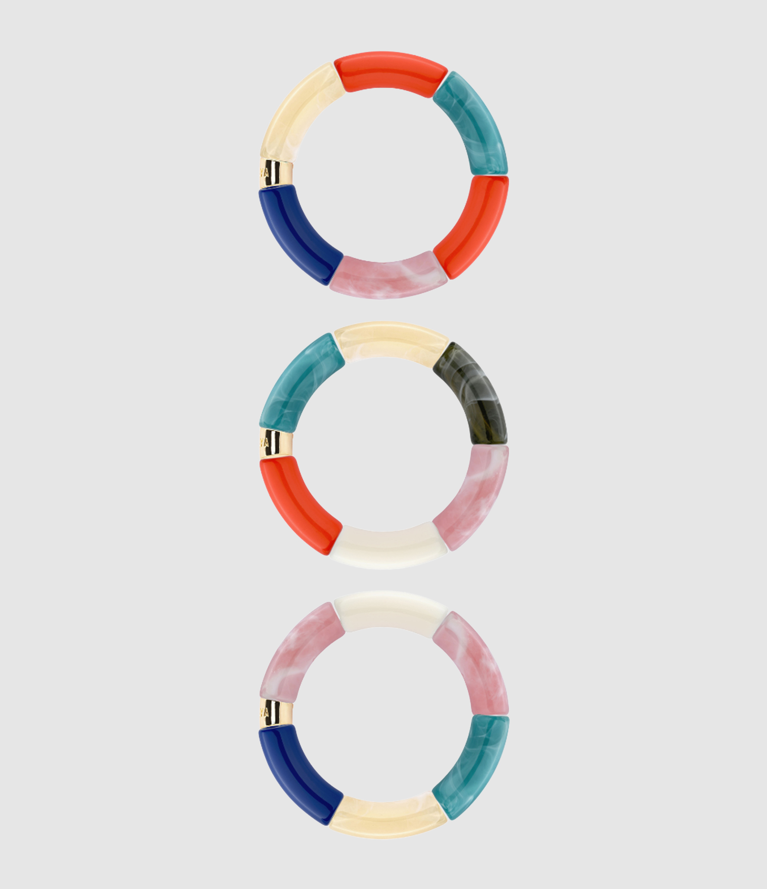 Bracelets Trio Circus Multicolore