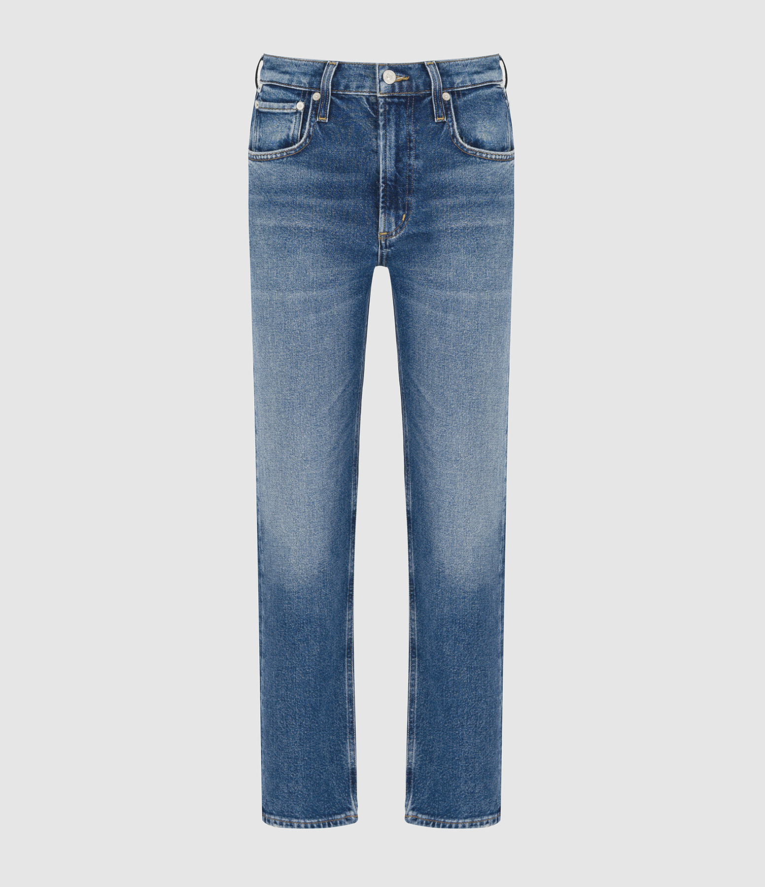 Jean Delfina H/R Wide Leg Straight Cici