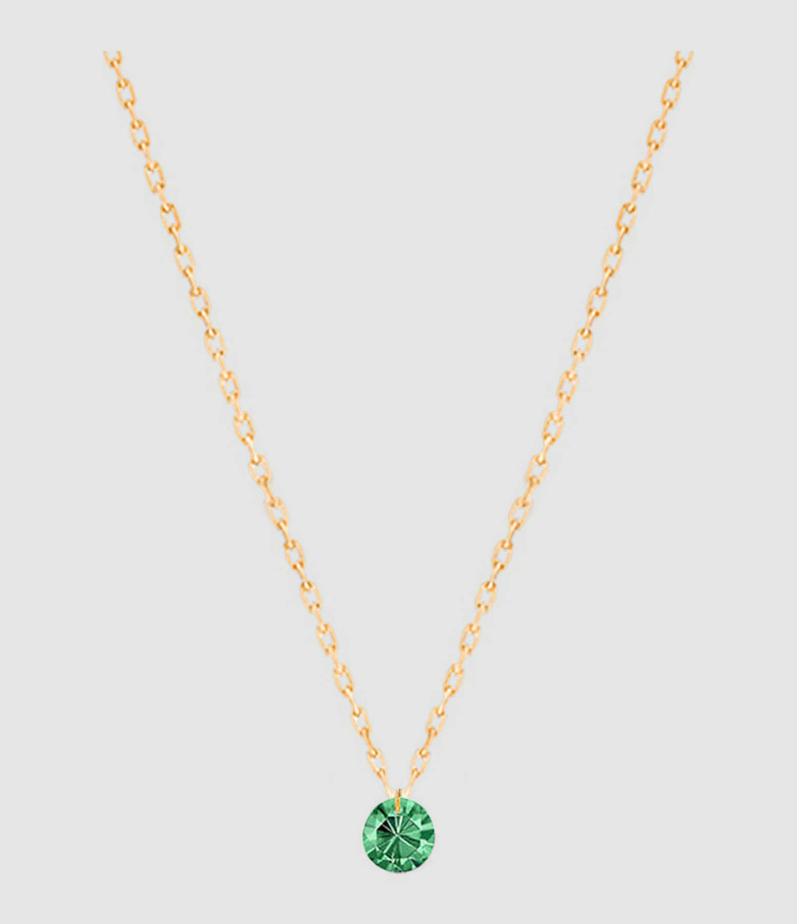 Collier Mini Confetti Tsavorite Or Jaune