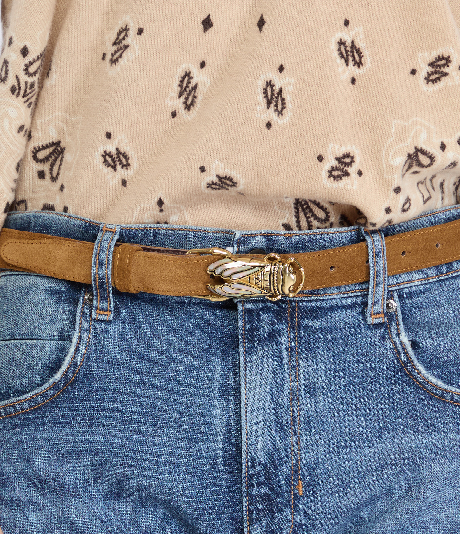 Boucle De Ceinture Baby Boucle Cigale Or