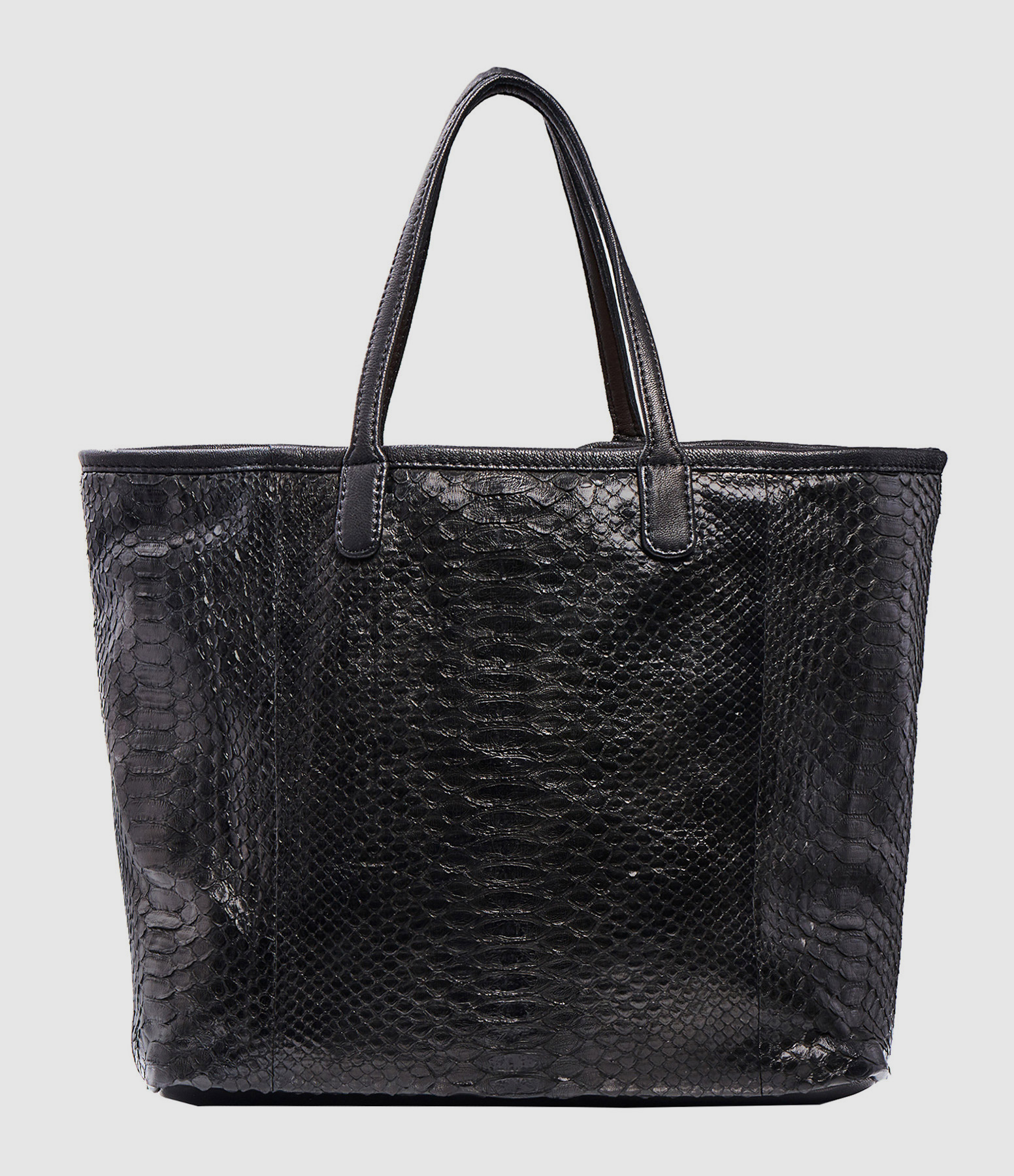 Cabas Marny Python Noir