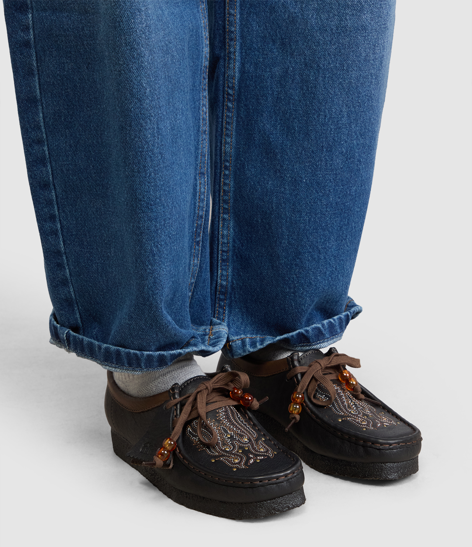 Mocassins Wallabee Black Interest