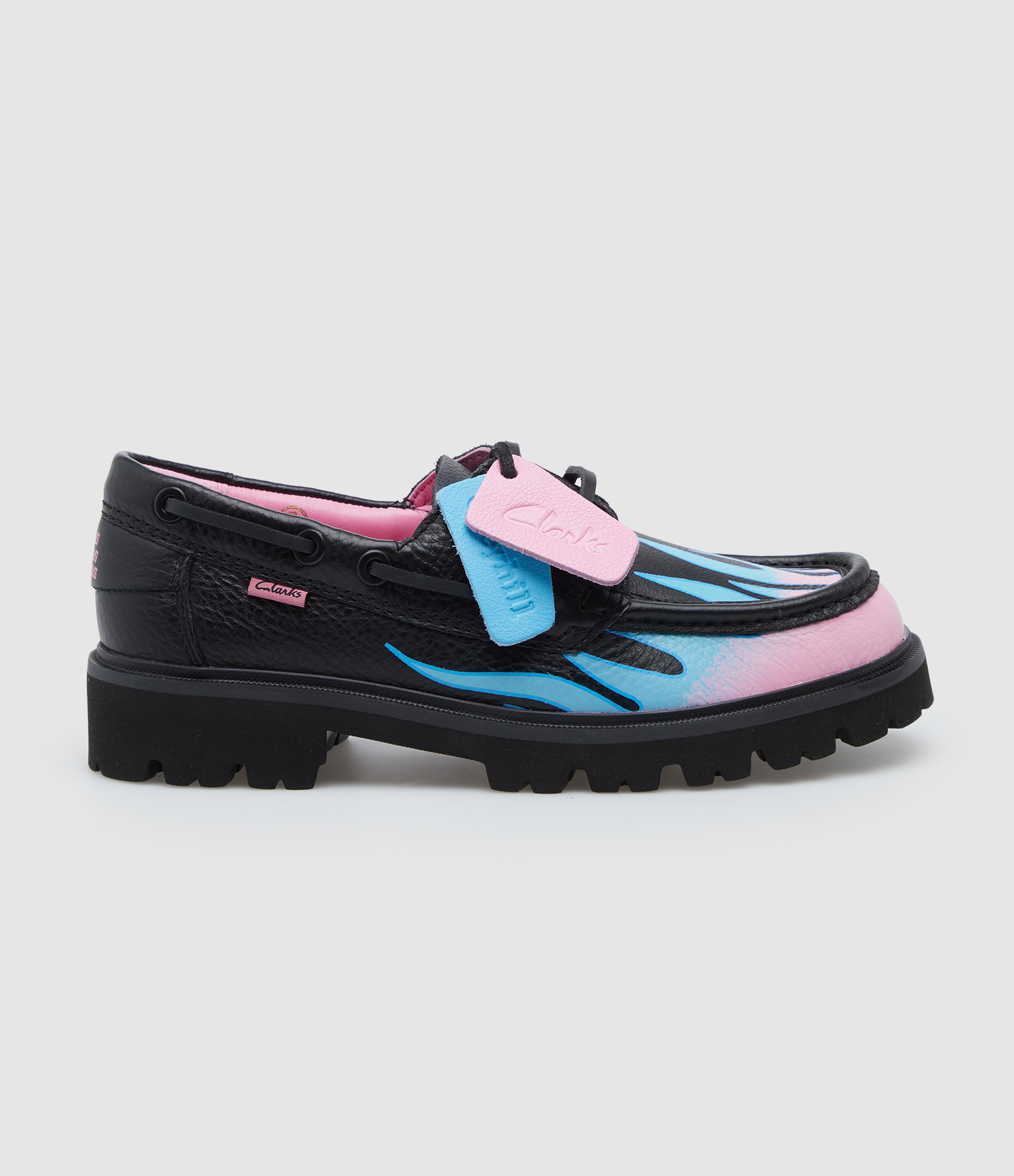 Mocassins Cleyhill Fire Black, Collaboration Clarks x Bisous Bisous Bisous