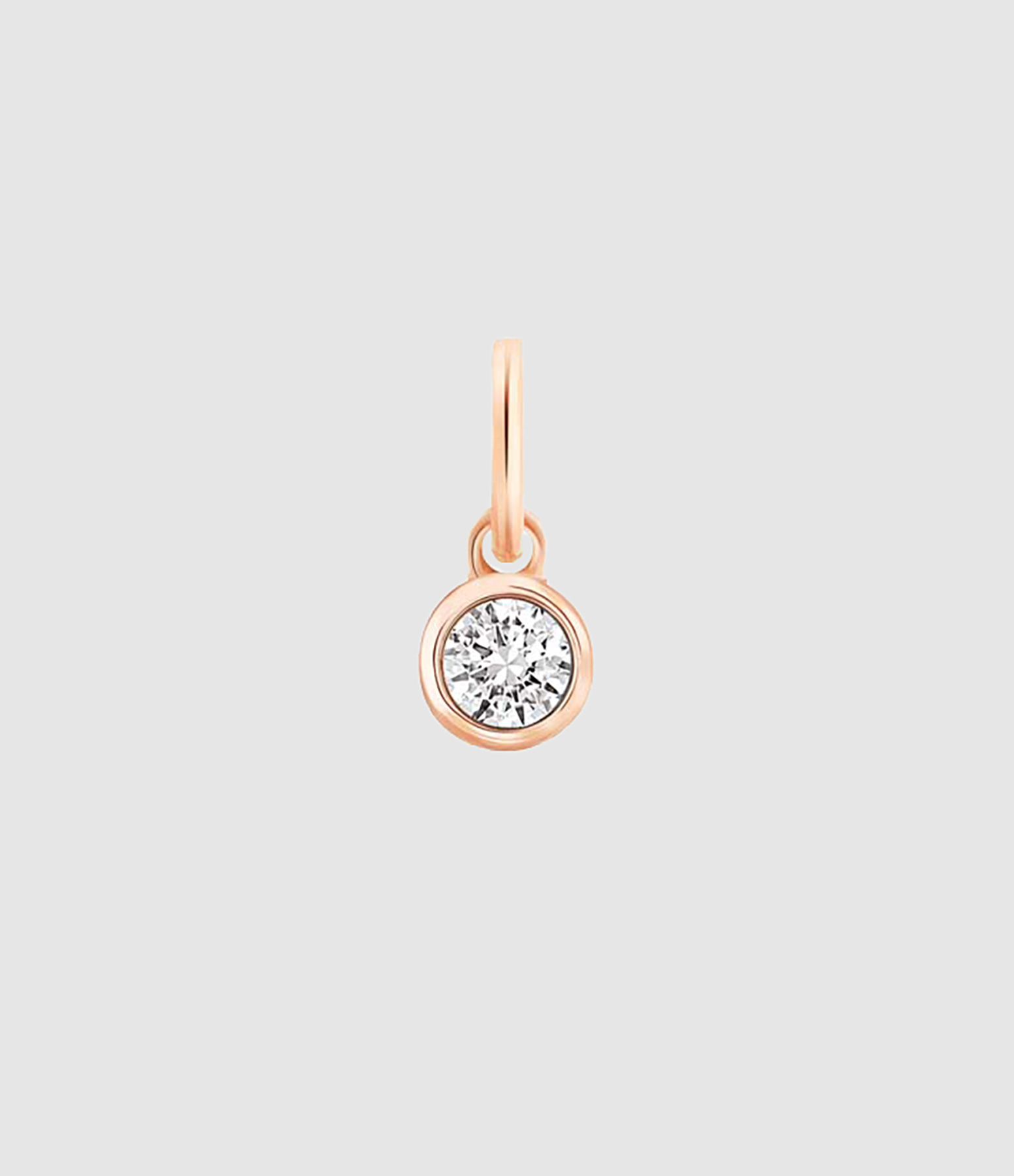 Pendentif Lonely M Diamants Or Rose