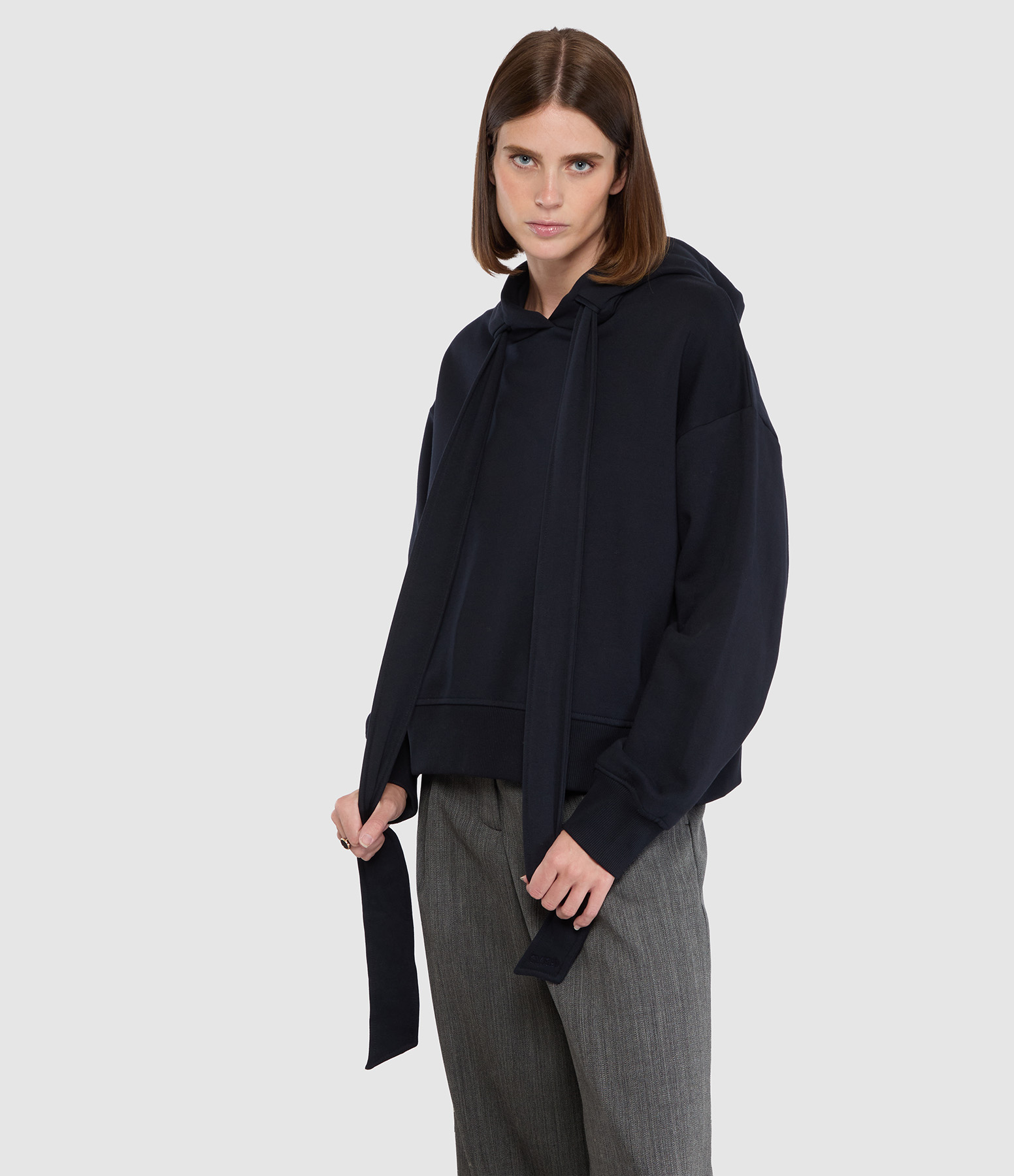 Sweatshirt Bow Tie Hoodie Dark Night