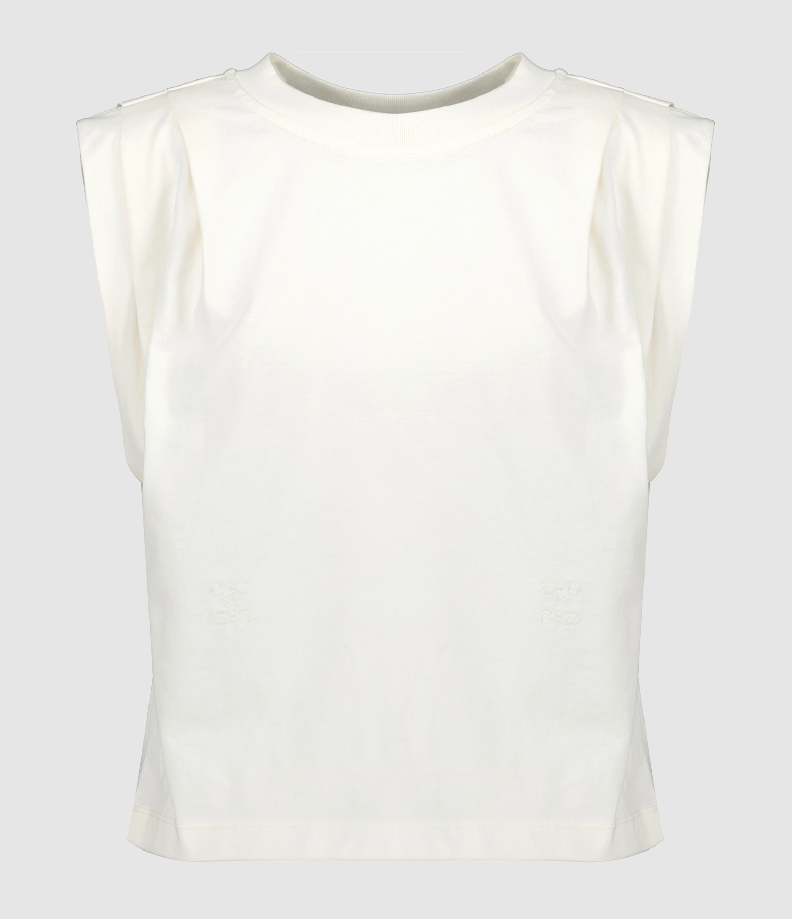 Top Pleated Ivoire